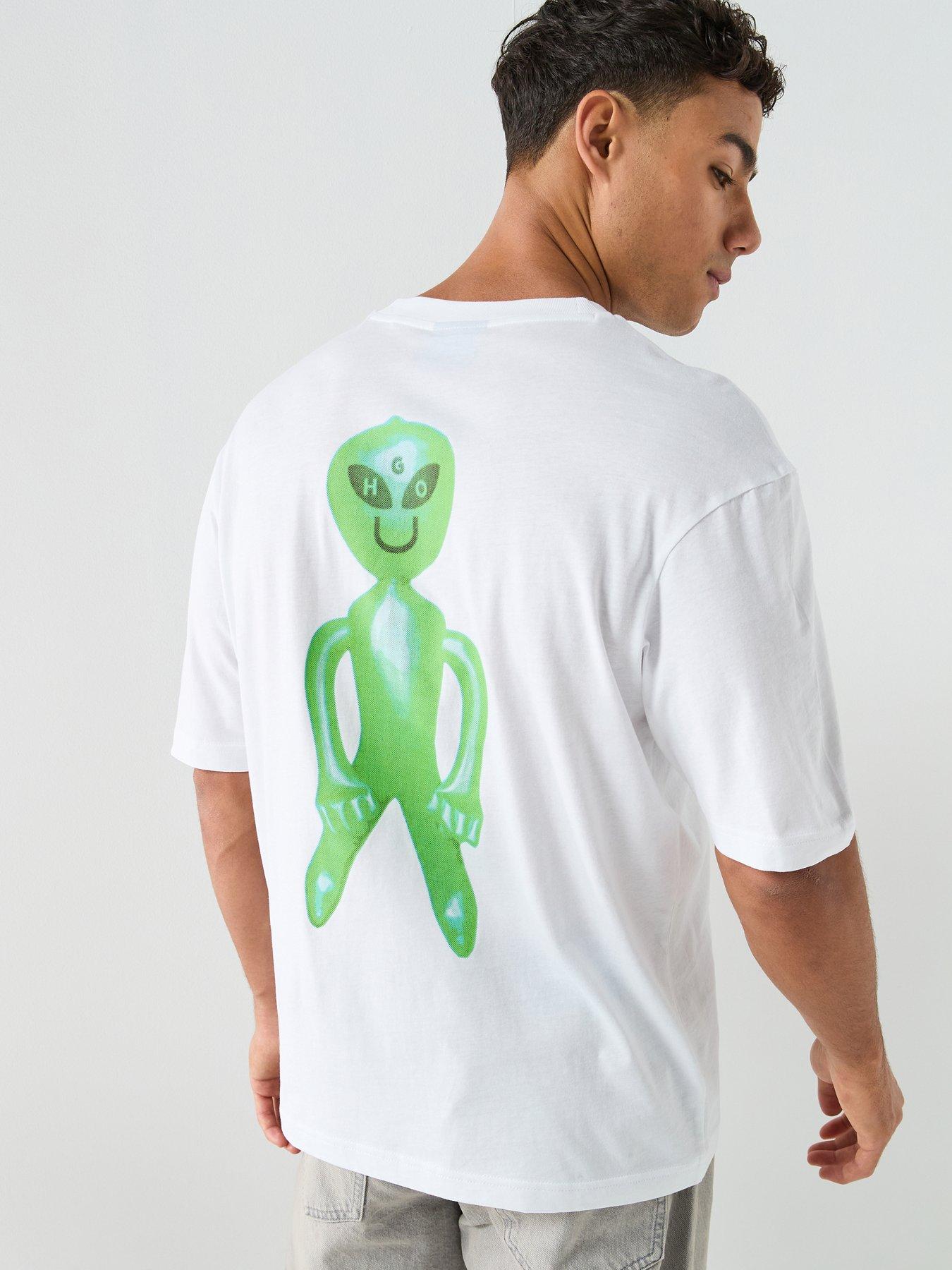 hugo-blue-nufotee-alien-print-t-shirt-whitefront