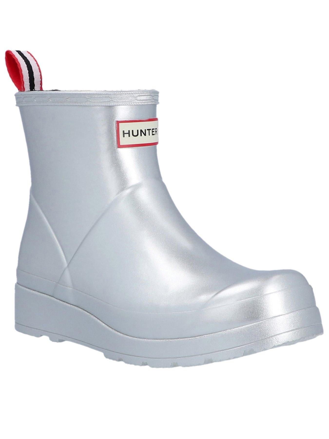 hunter-play-short-boot-metallic-silver