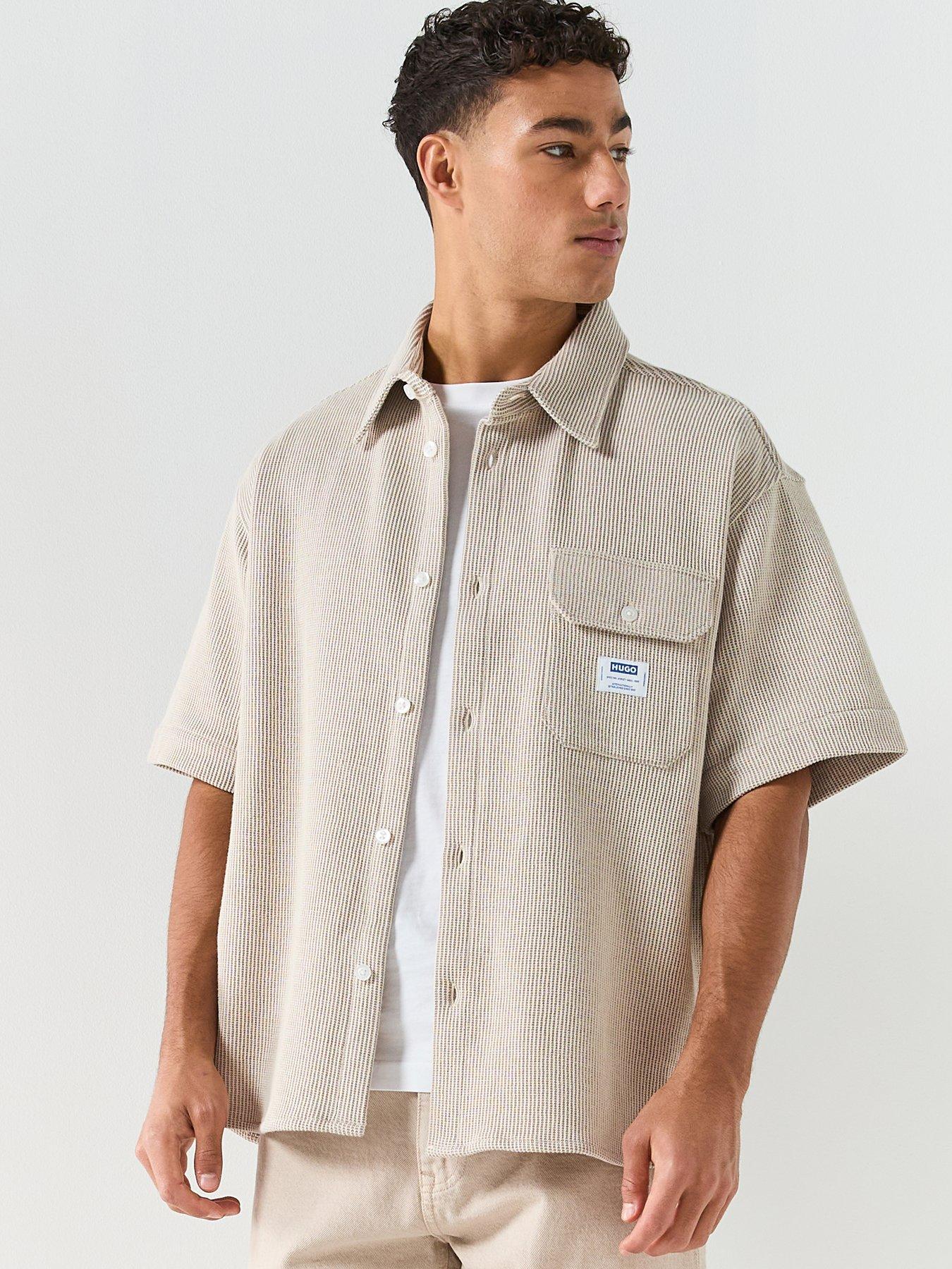 hugo-blue-ebaffino-relaxed-fit-short-sleeve-shirt-beige