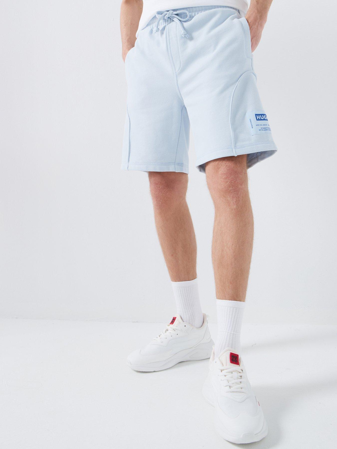 hugo-nurazort-regular-fit-sweat-shorts-bluefront