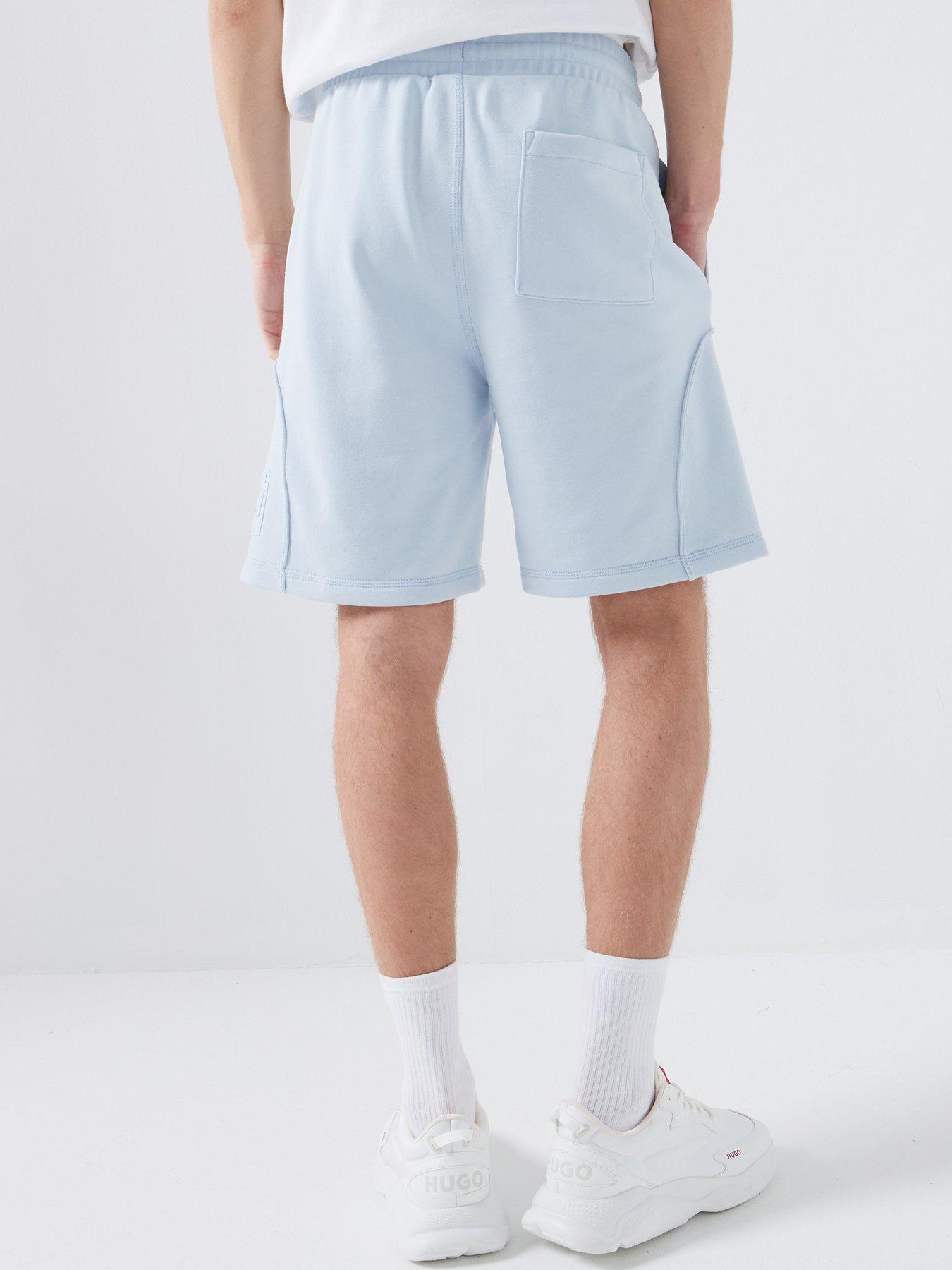 hugo-nurazort-regular-fit-sweat-shorts-bluestillFront