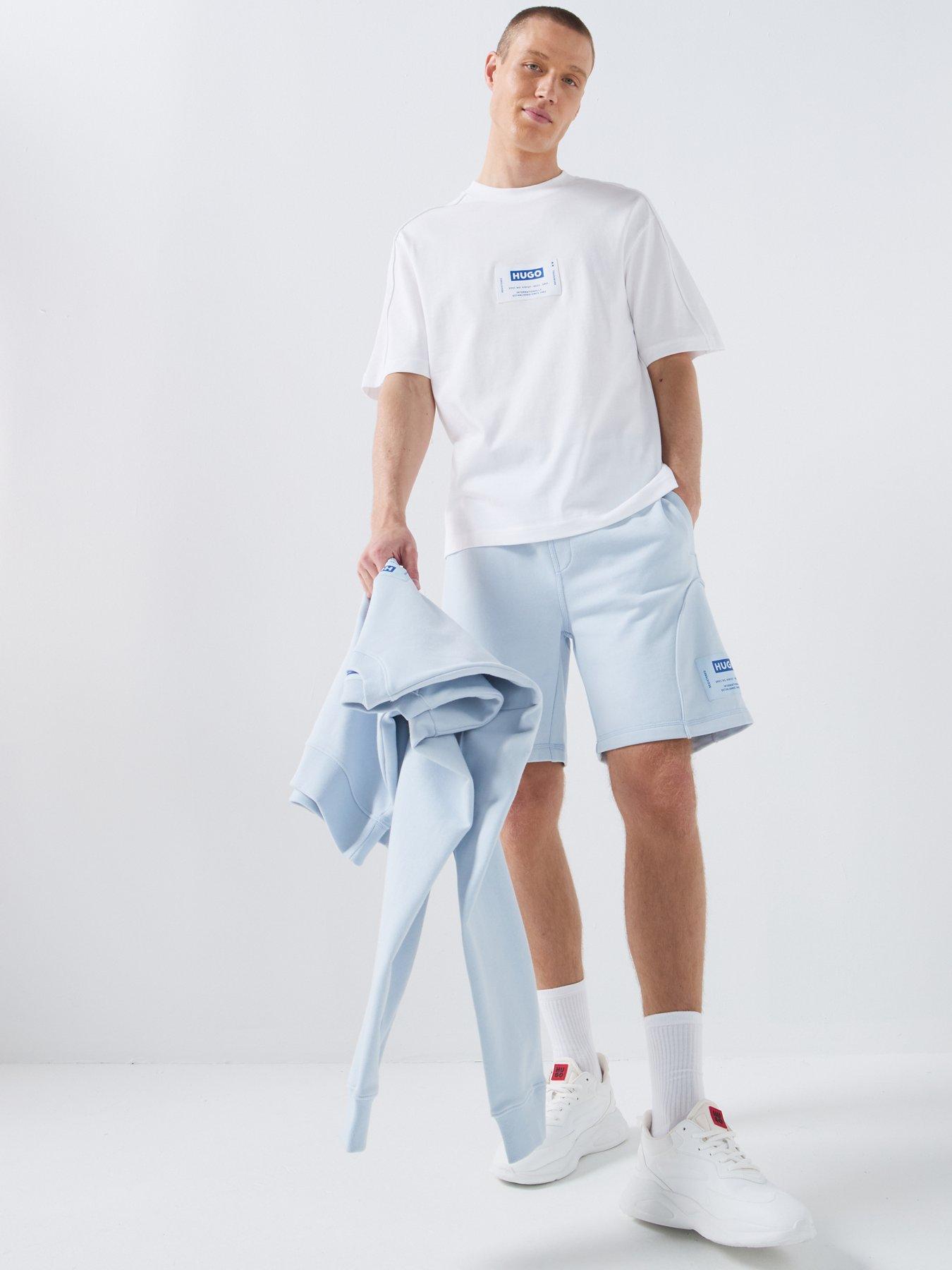 hugo-nurazort-regular-fit-sweat-shorts-blueback