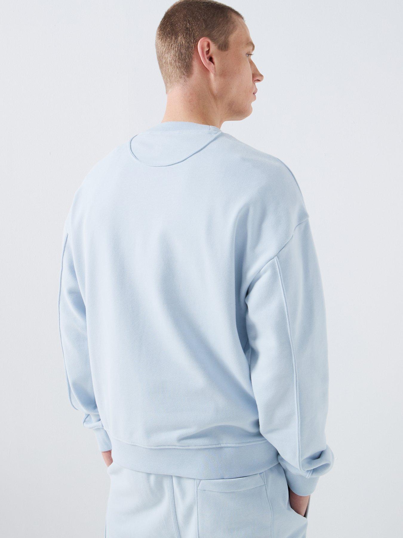 Image 2 of 5 of HUGO Nurazui Regular Fit Crew Sweatshirt - Blue