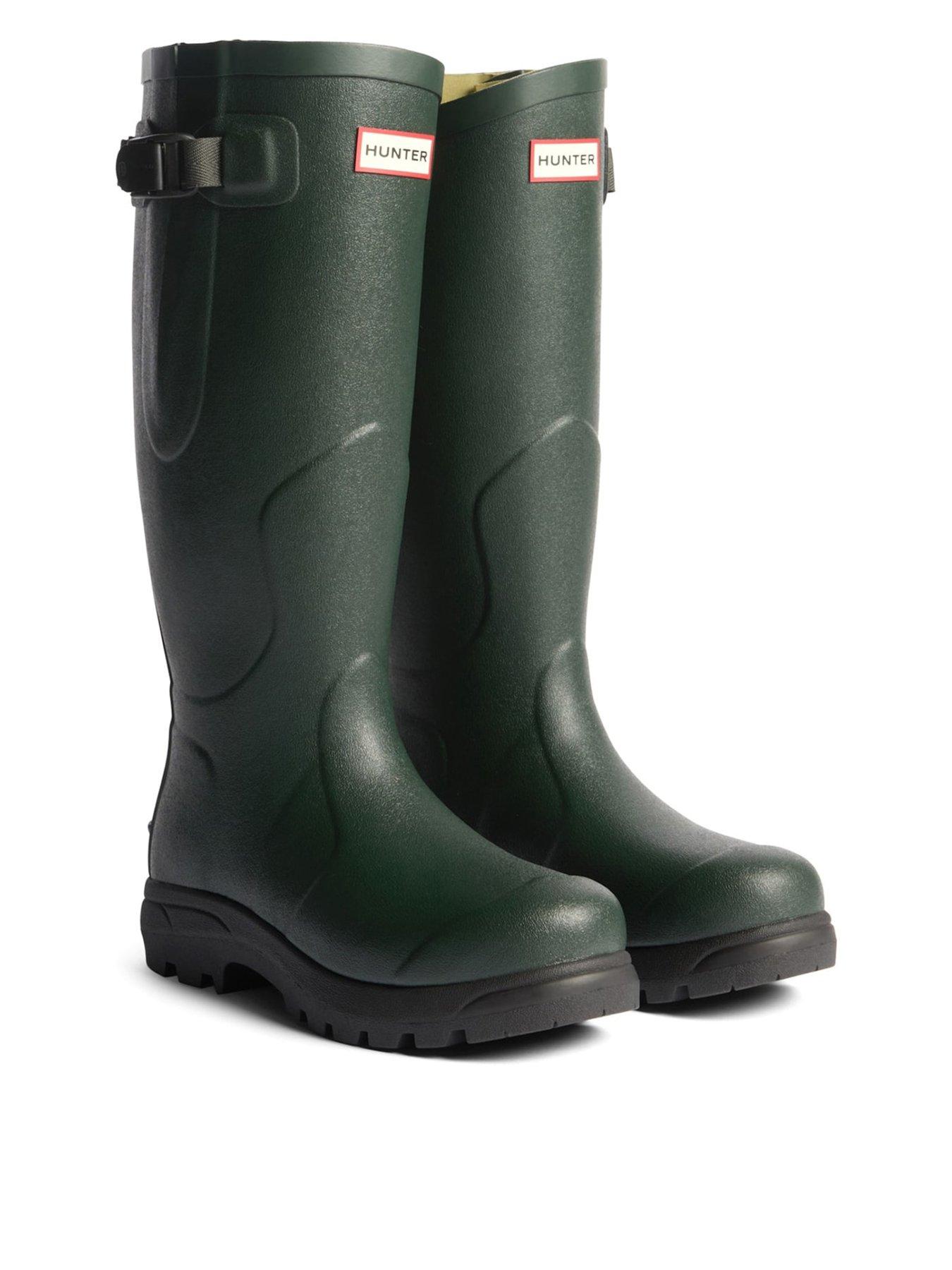 hunter-unisex-balmoral-mkii-side-adjustable-boot--dark-olivefront