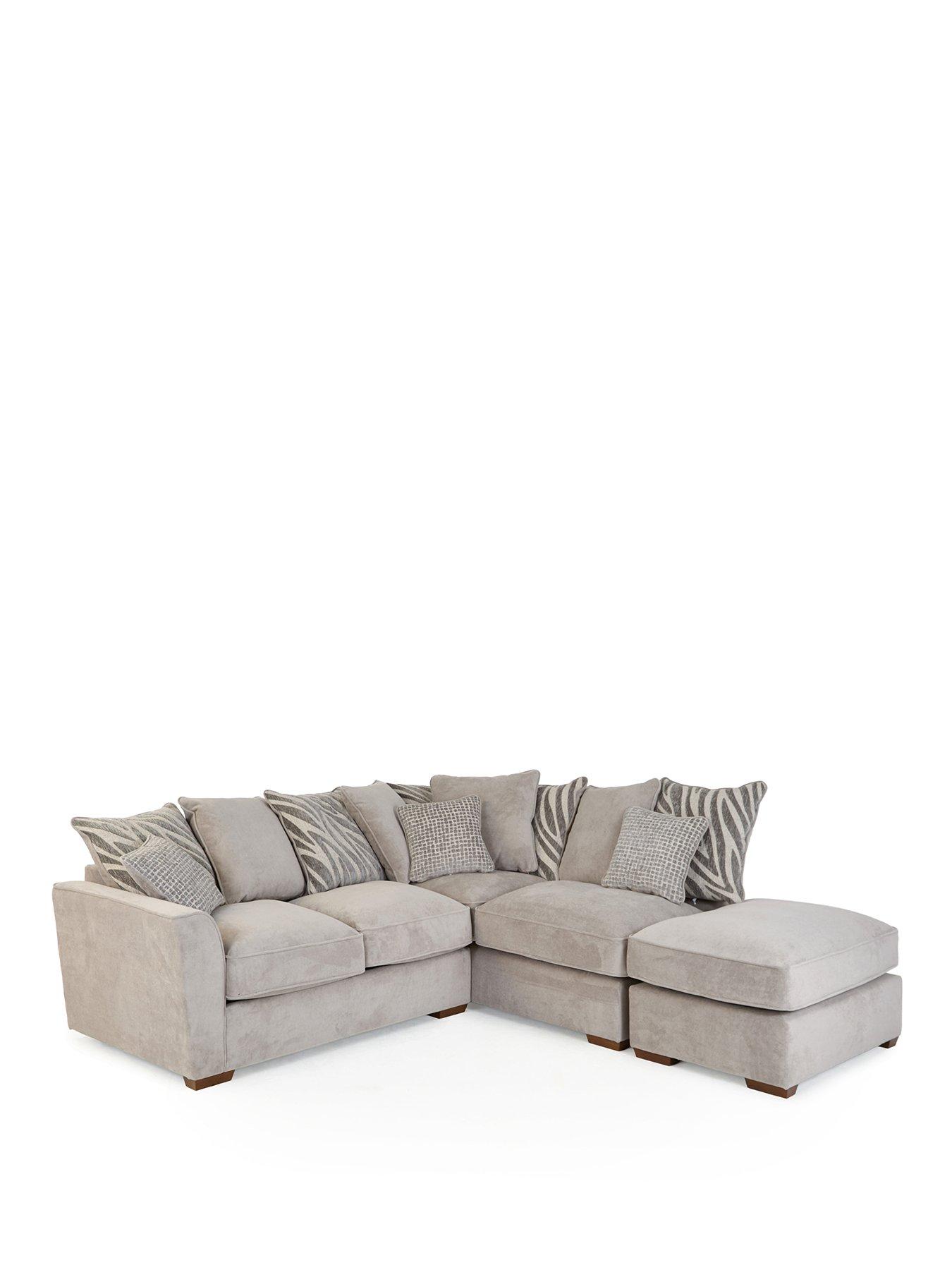 Image 2 of 7 of The Very Collection Nala Right Hand Chaise Sofa Bed with Footstool (Buy &amp; SAVE!)&nbsp;- Made to Order in the UK