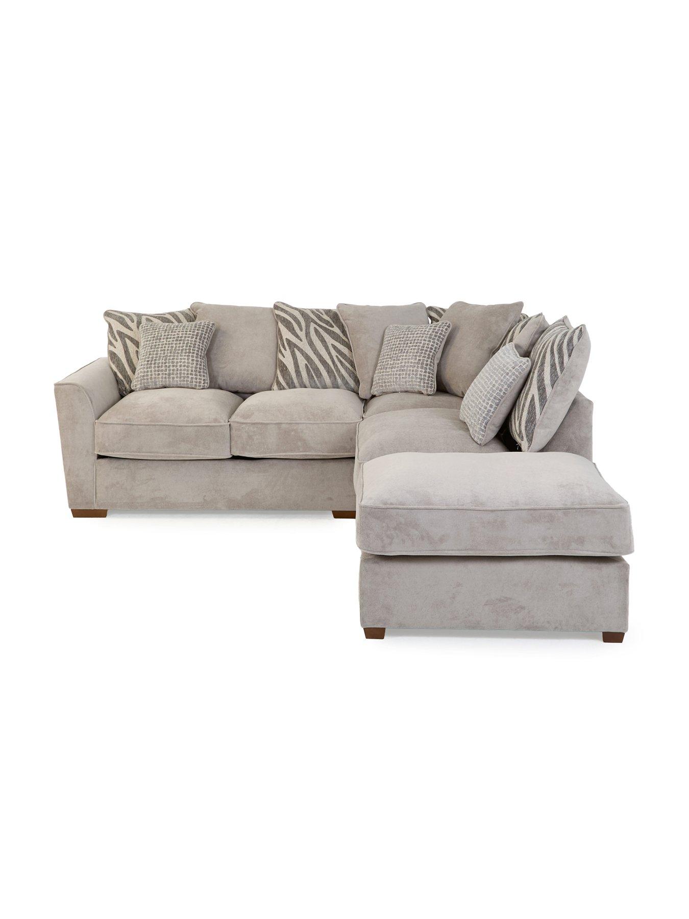 Image 6 of 7 of The Very Collection Nala Right Hand Chaise Sofa Bed with Footstool (Buy &amp; SAVE!)&nbsp;- Made to Order in the UK