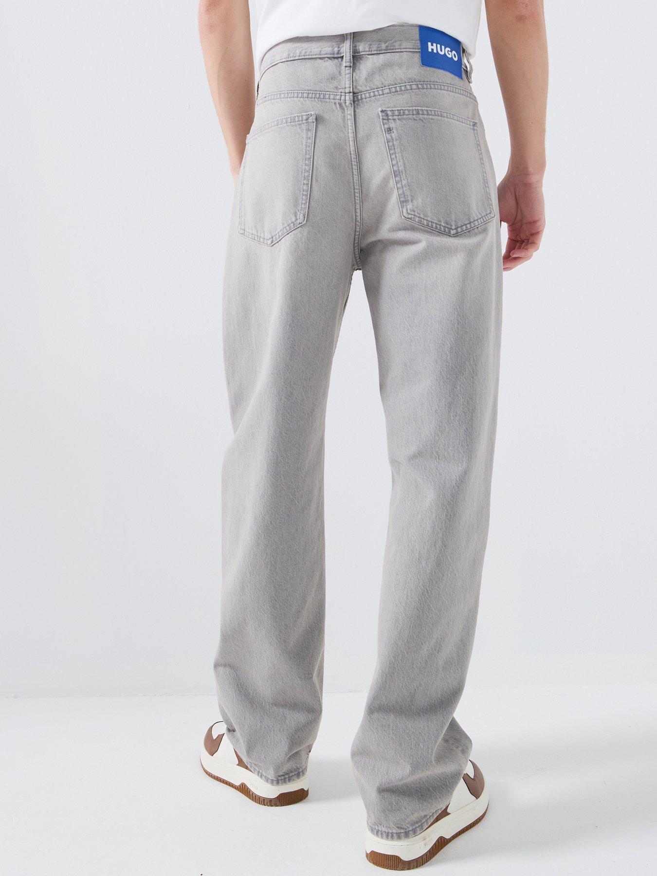 Image 2 of 6 of HUGO Blue Nate Baggy Fit Jeans - Grey