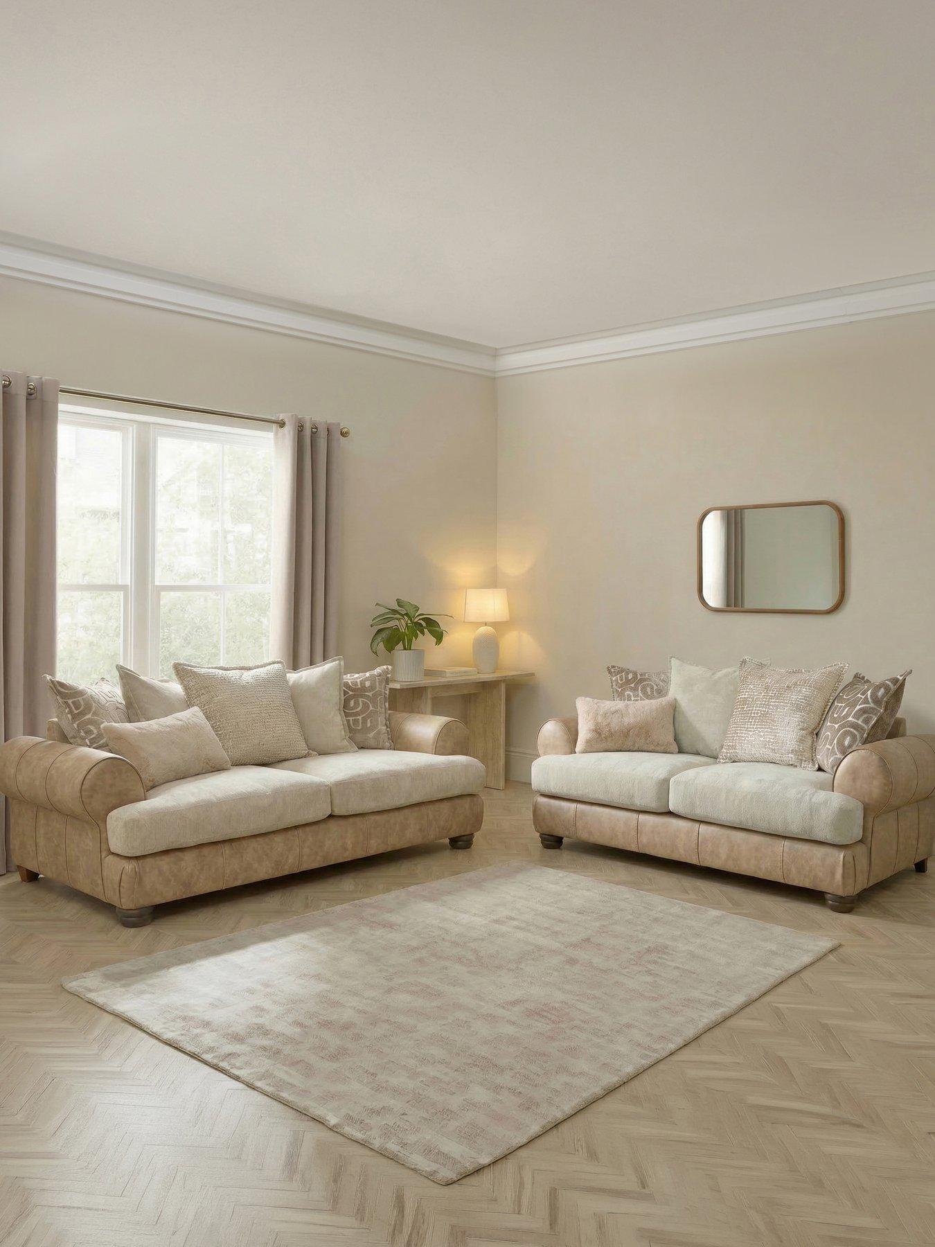 The Very Collection Broadway 3 + 2 Seater Fabric Sofa Set
