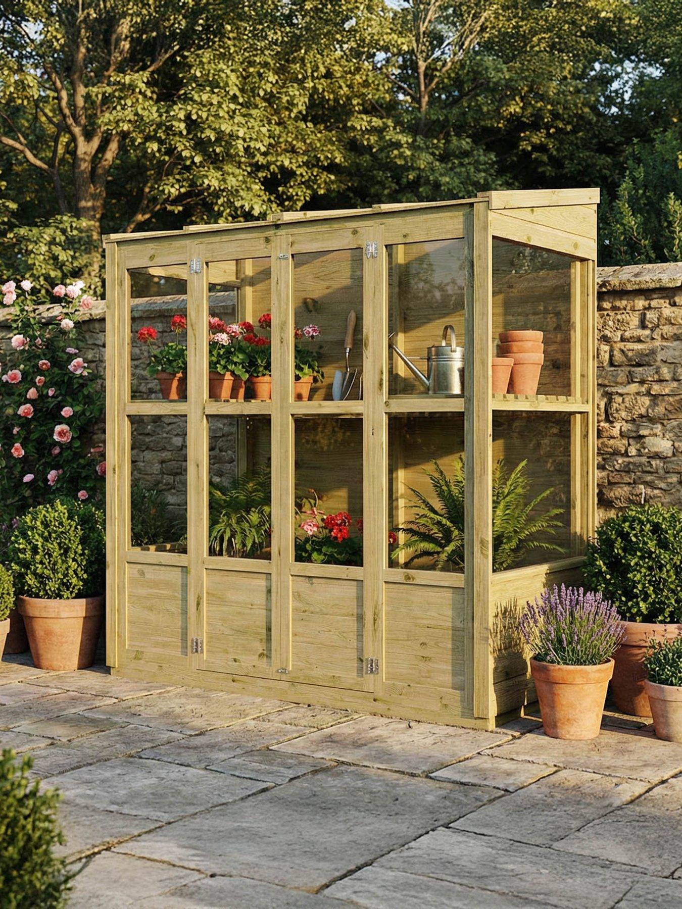 MERCIA Mercia 6 x 3ft Traditional Tall Wall Greenhouse