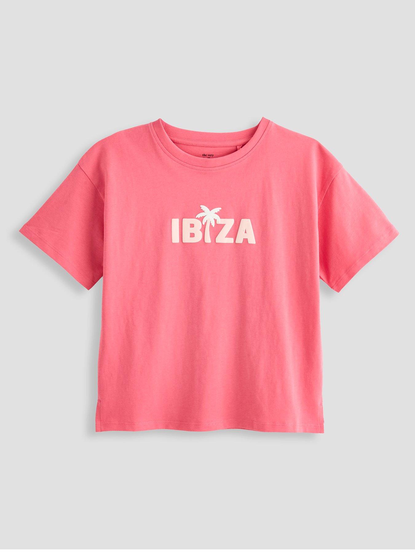 Image 2 of 5 of The Very Collection Girls 4 Pack Graphic Print Sun T-shirts - Multi