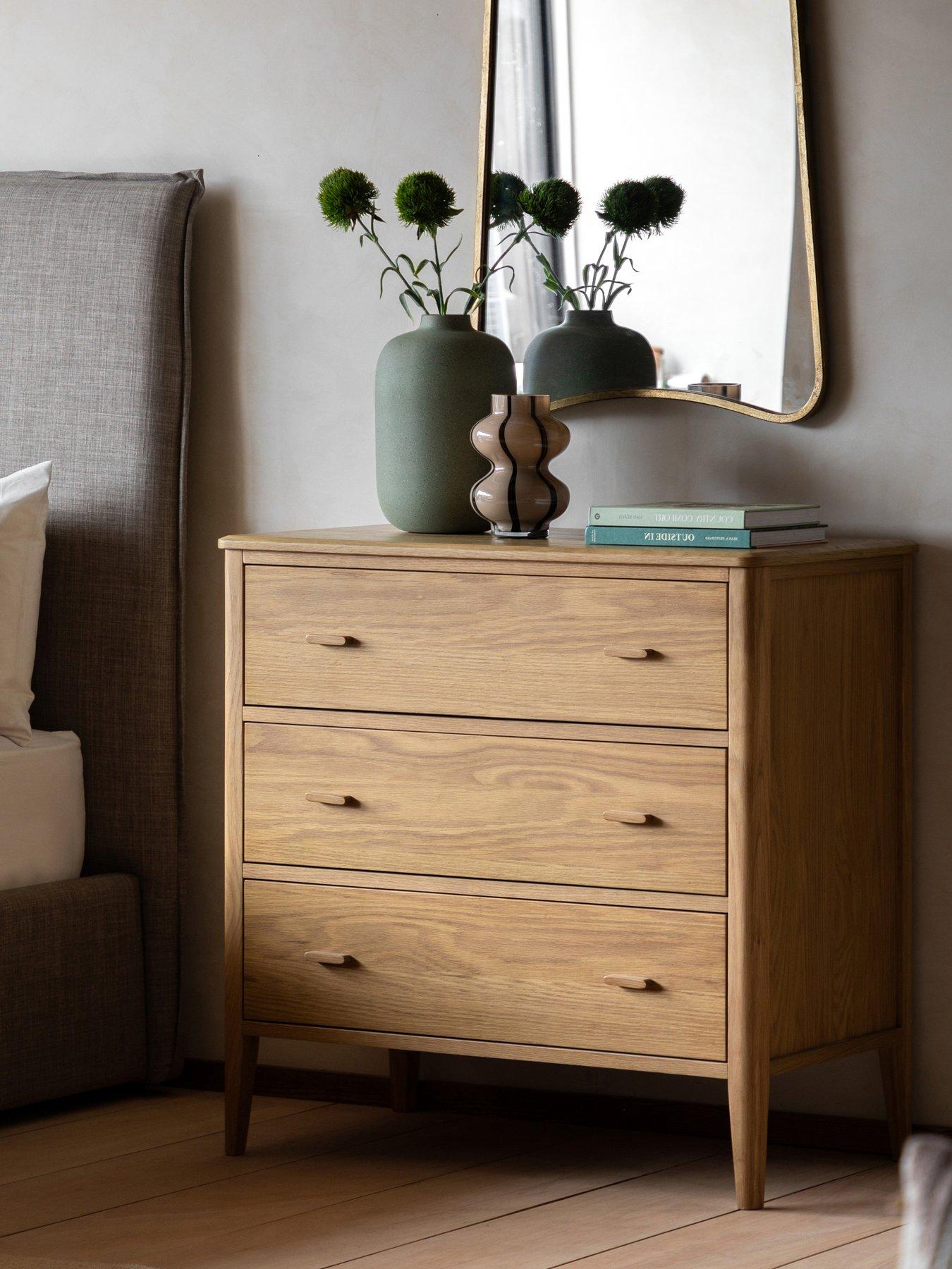 Gallery Direct Camden 3 Drawer Chest Natural