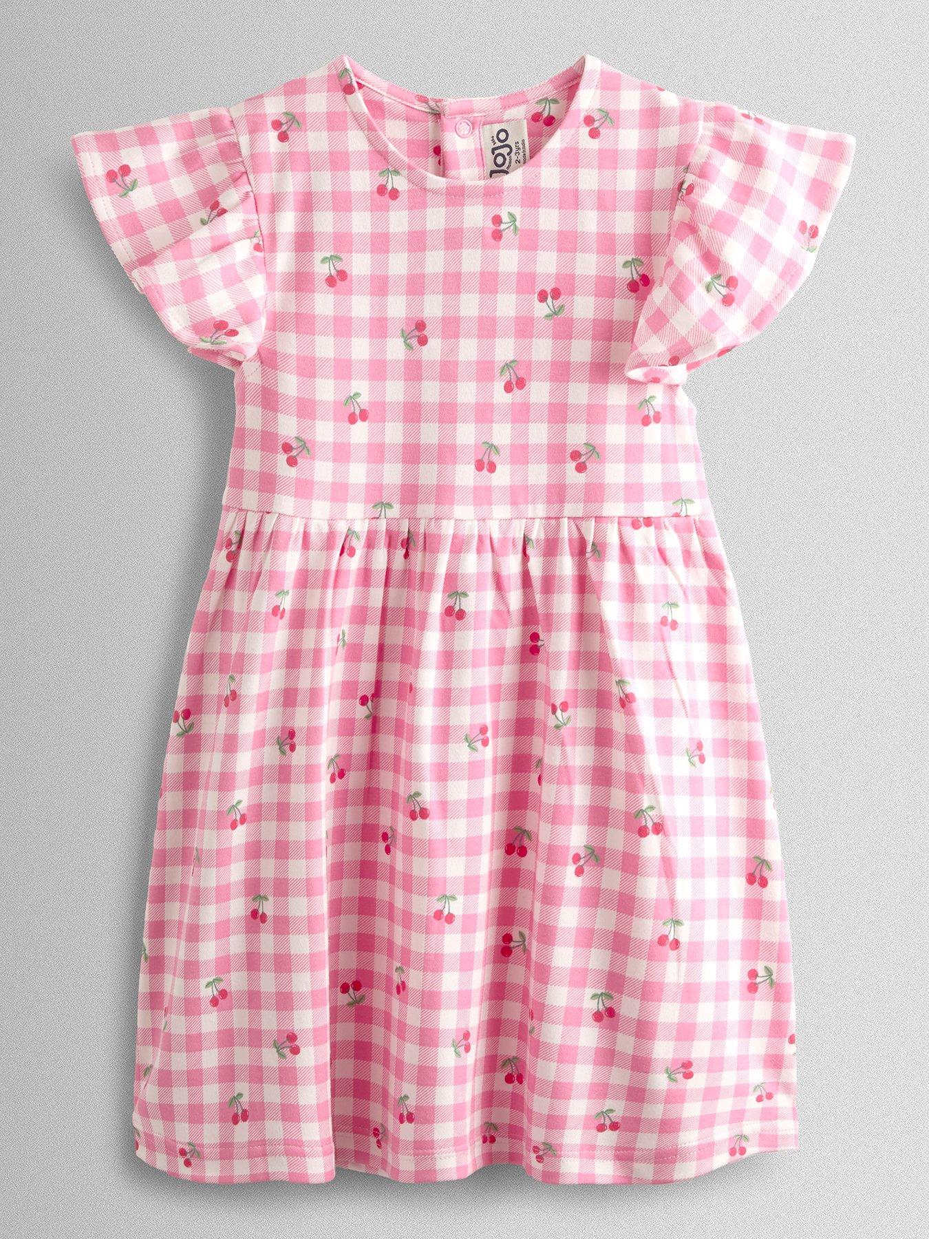jojo-maman-bebe-toddler-girls-cherry-gingham-printed-flutter-sleeve-dress-pink