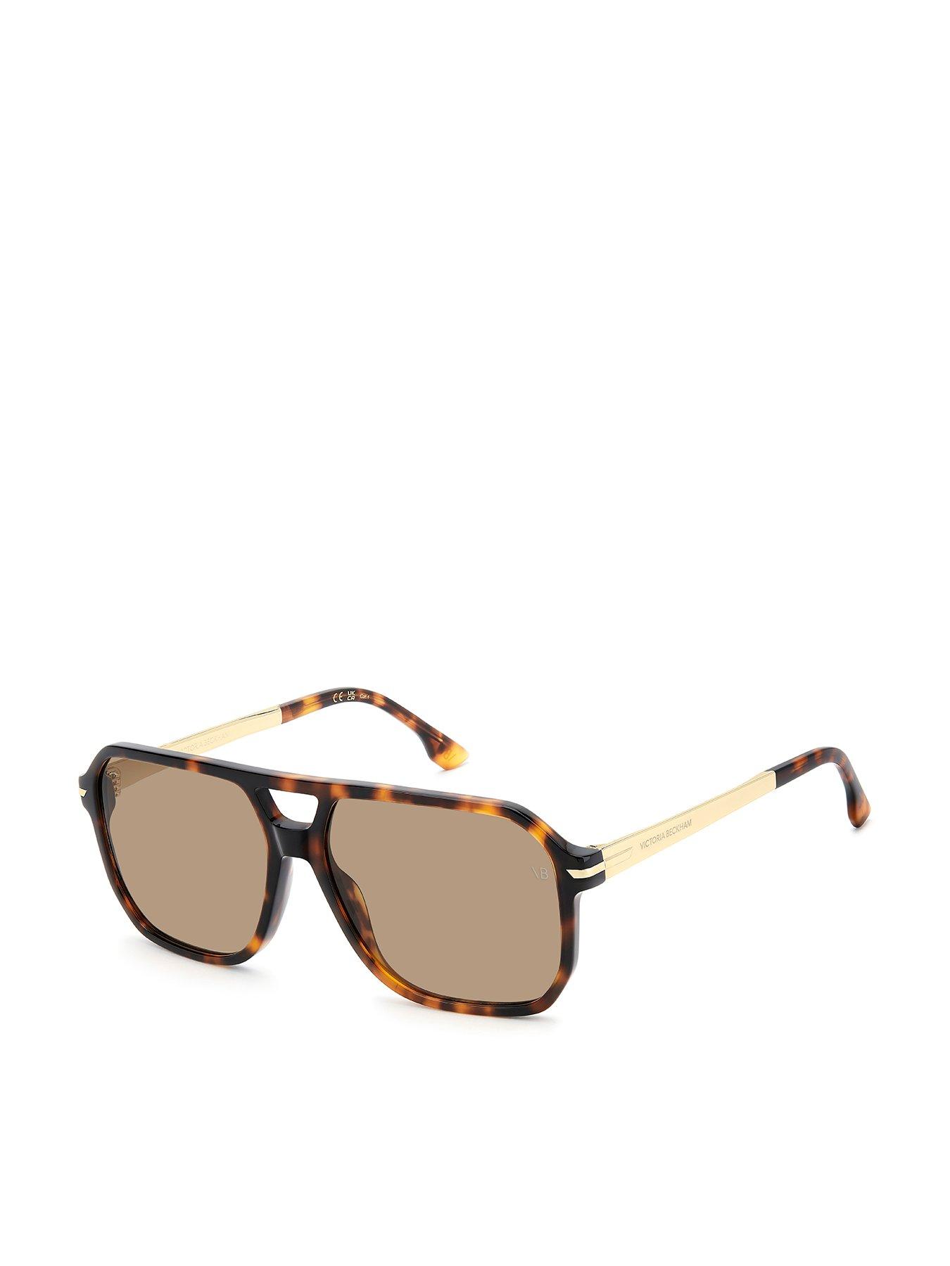 victoria-beckham-1002s-square-frame-navigator-sunglasses-brown