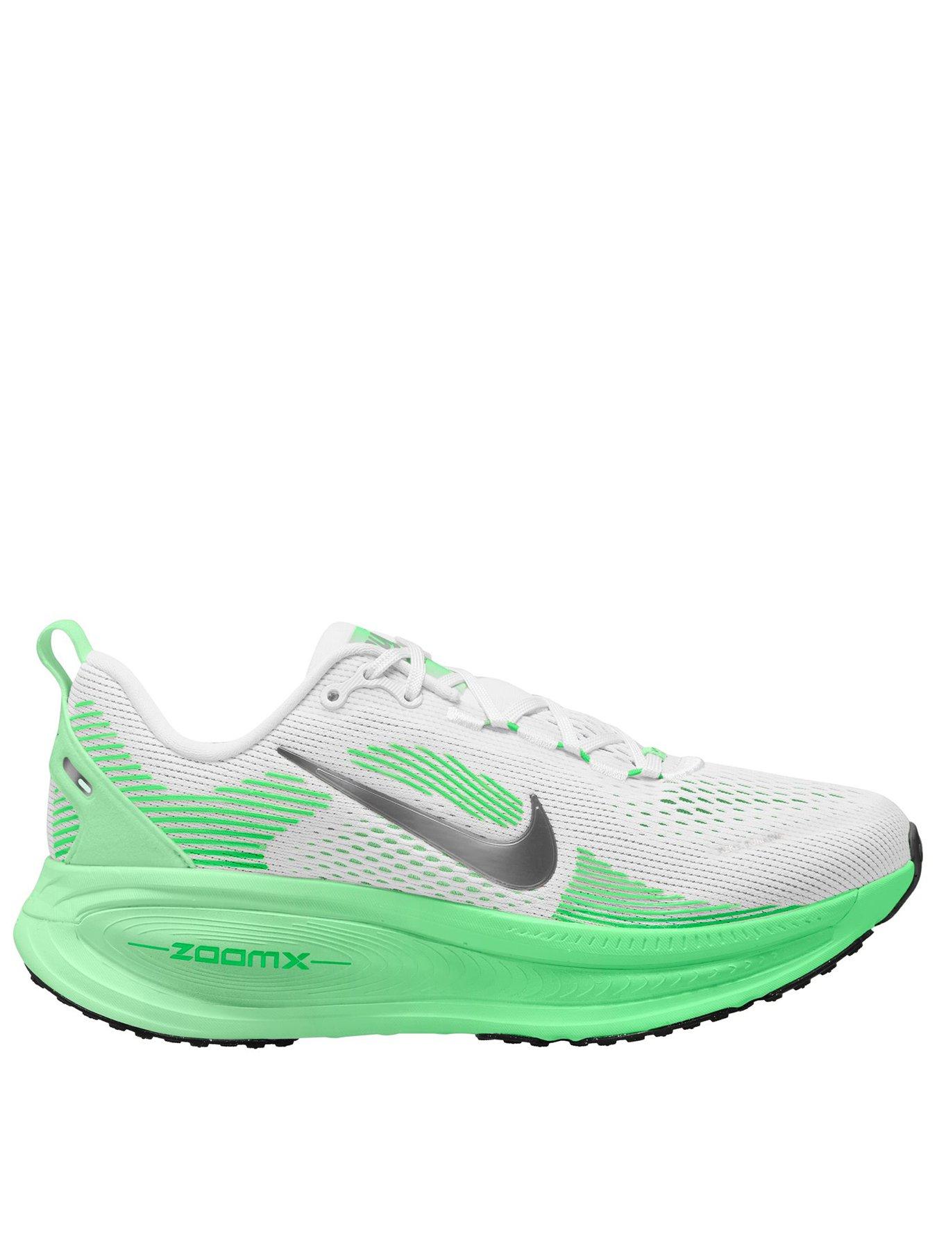 Image 1 of 7 of Nike Womens Running Vomero 18 Trainers - White/green