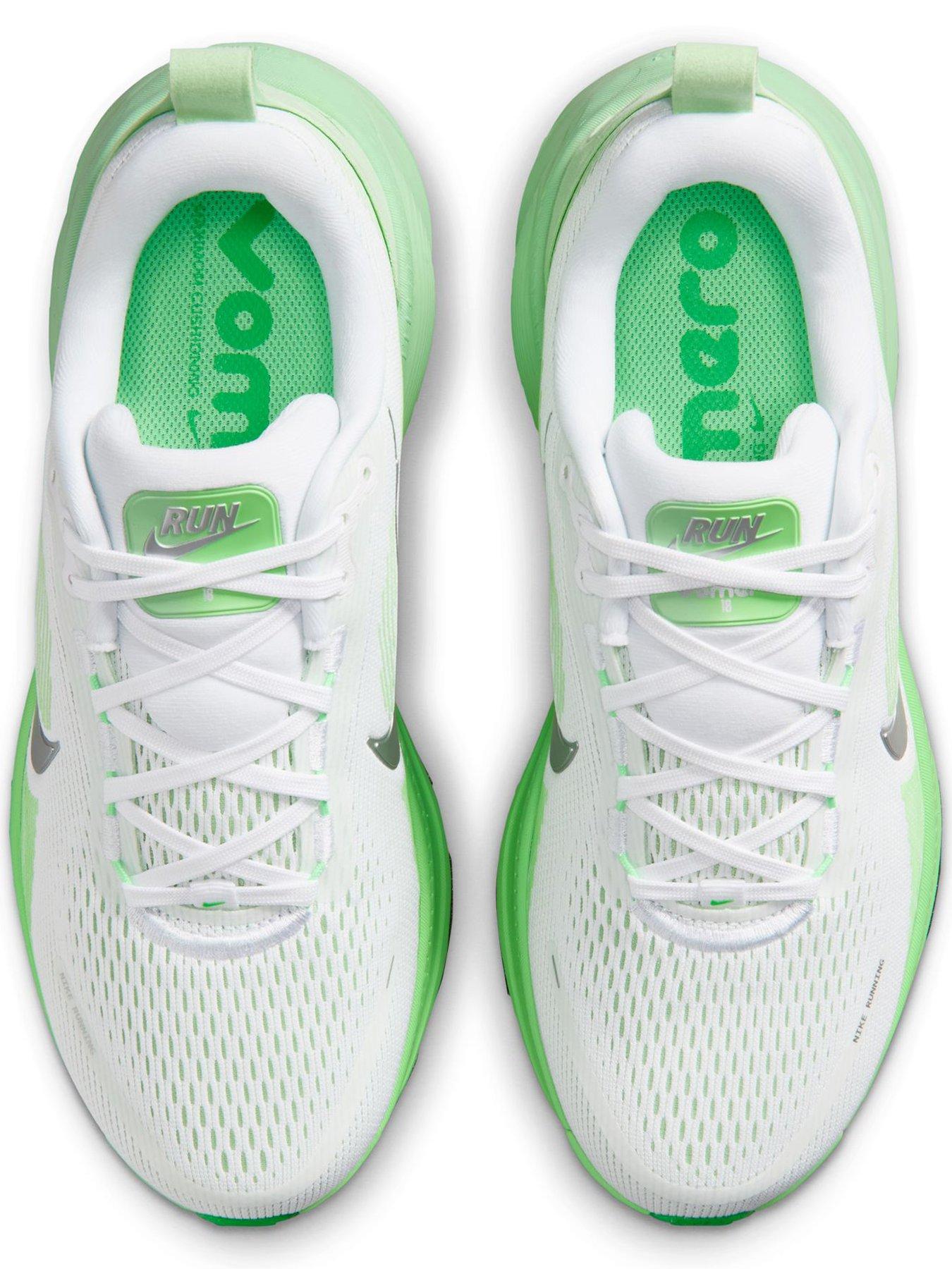 Image 4 of 7 of Nike Womens Running Vomero 18 Trainers - White/green