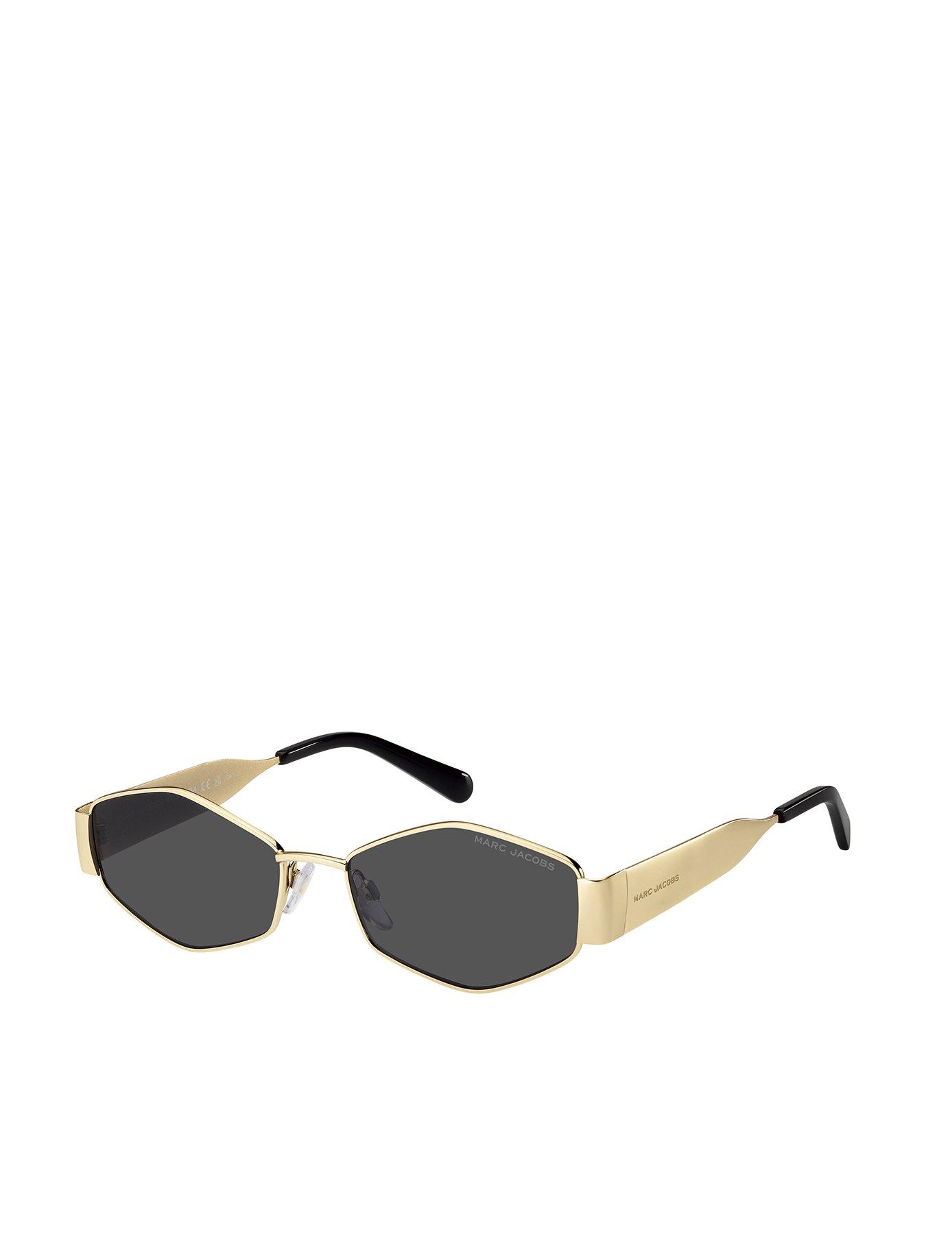 Image 1 of 4 of MARC JACOBS Marc 496/Shiny Women's Hexagonal Metal Frame Sunglasses