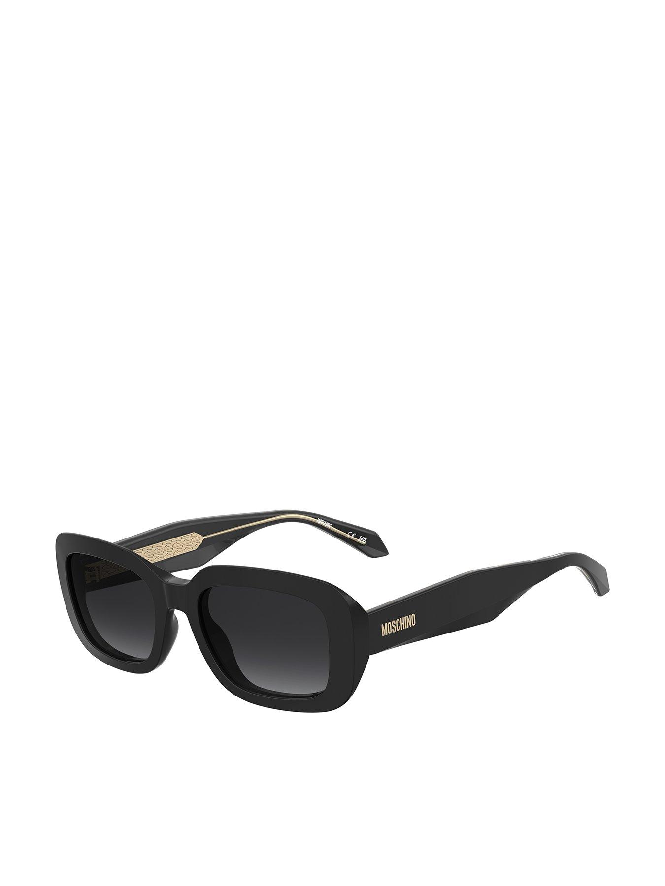 moschino-round-thick-frame-sunglasses--blackfront