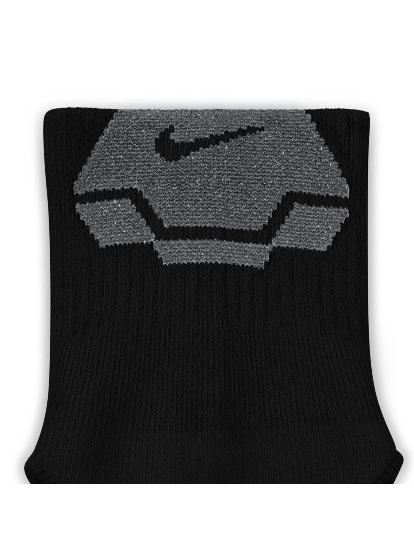 Image 4 of 4 of Nike Mens Training Ed Elevated Ankle Sport Socks (3 Pair) - Black