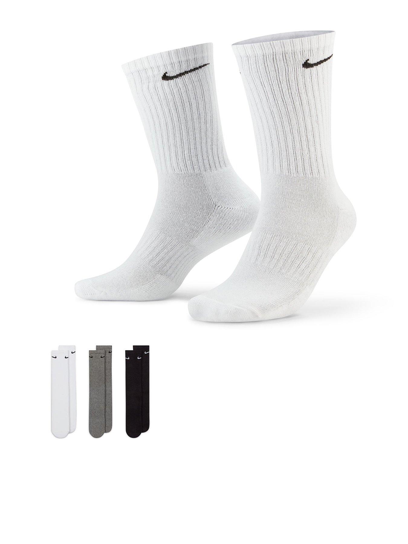 Nike Mens Training Everyday Cushioned Crew Socks (3 Pack) - Multi