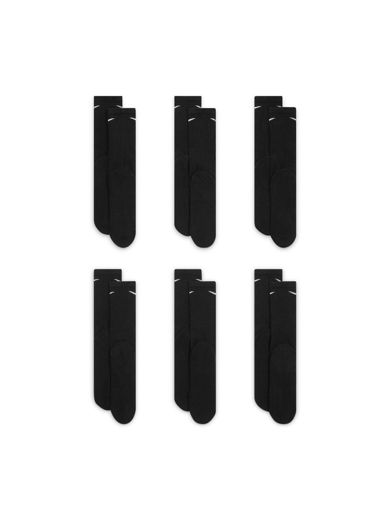 Image 3 of 5 of Nike Mens Training Everyday Cushioned Crew Socks (6 Pair) - Black