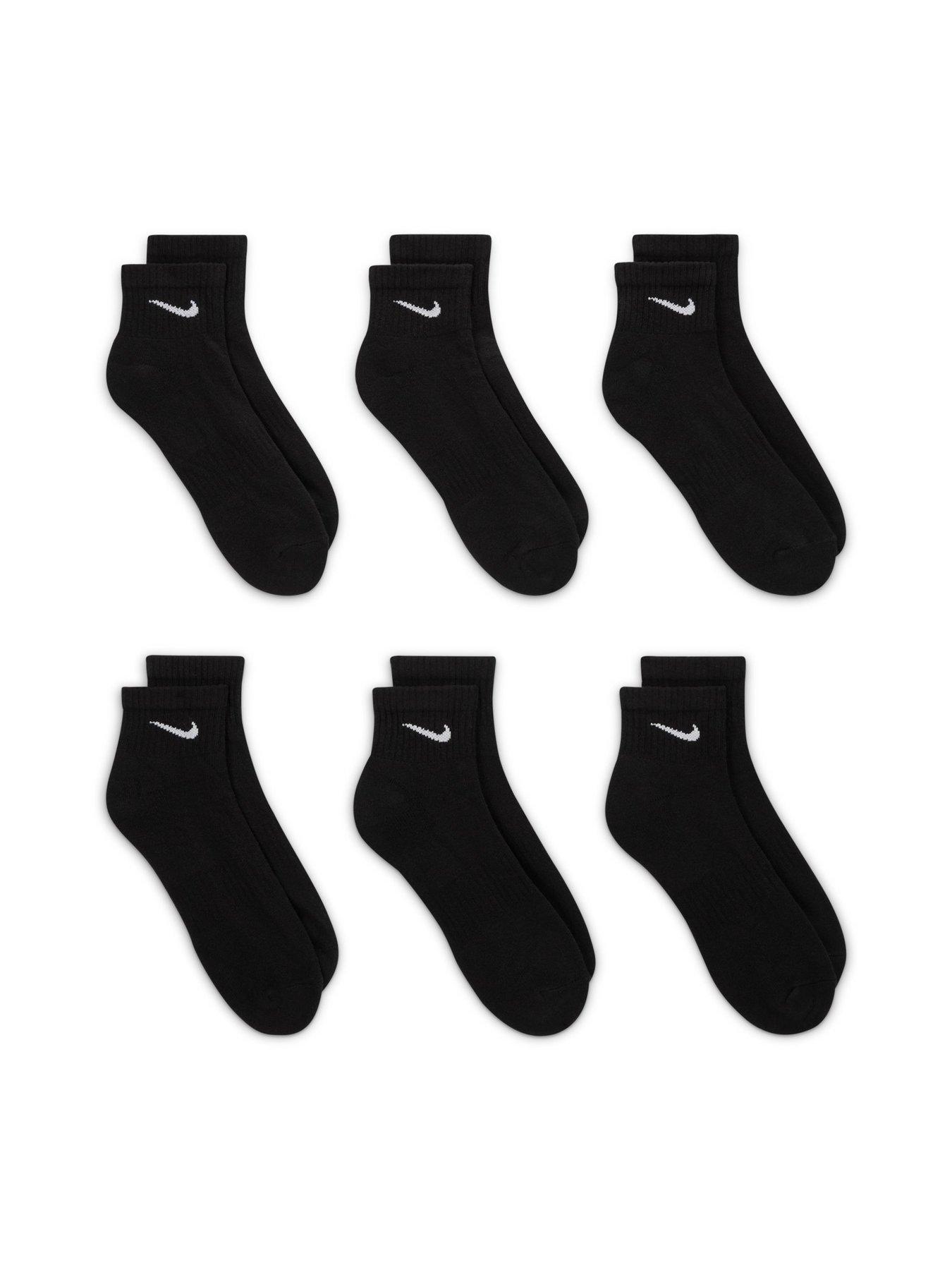 Image 3 of 5 of Nike Mens Training Everyday Cushioned Ankle Socks (6 Pairs) - Black
