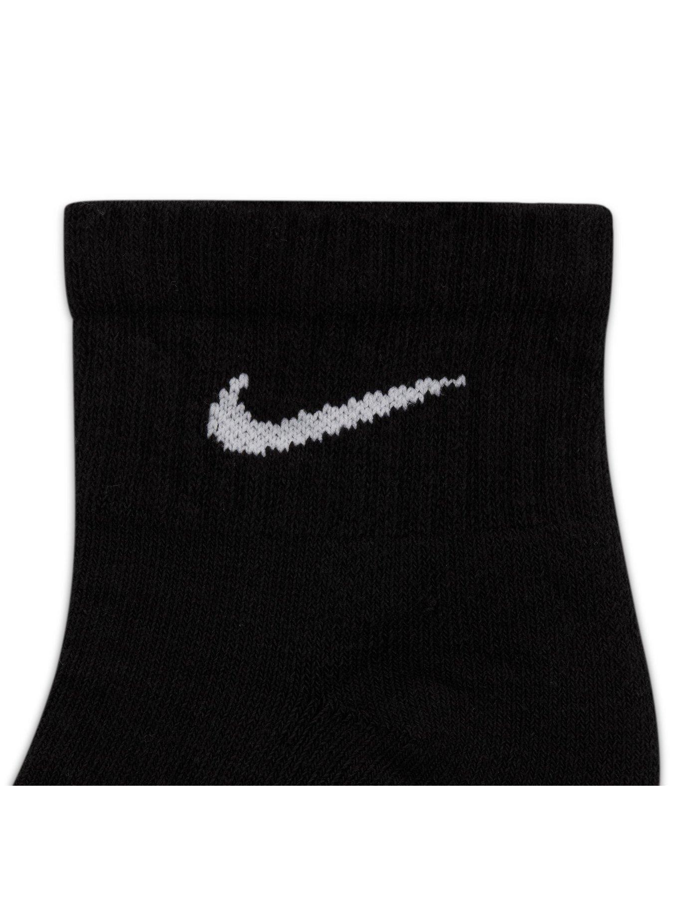 Image 5 of 5 of Nike Mens Training Everyday Cushioned Ankle Socks (6 Pairs) - Black