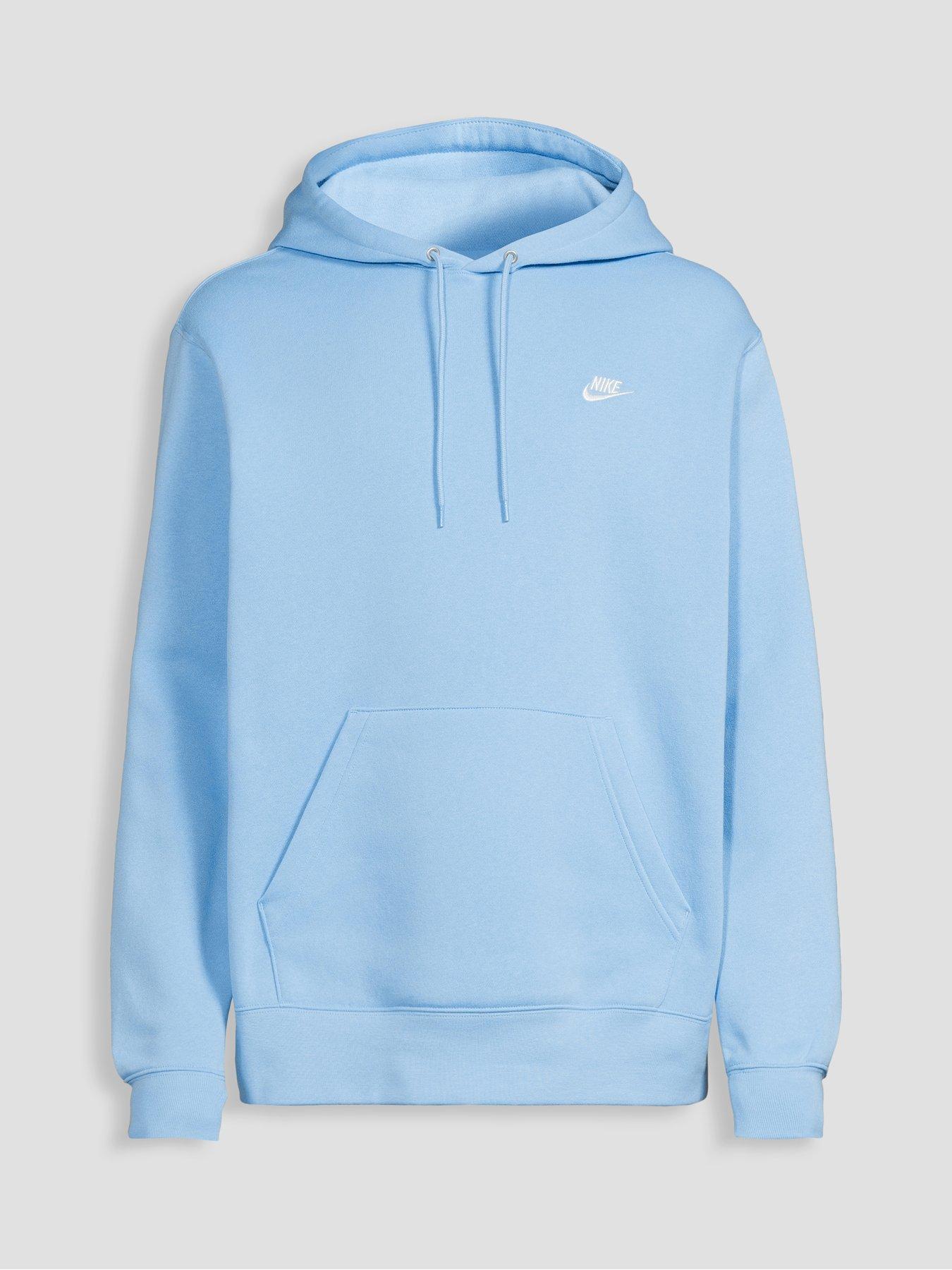 Image 7 of 7 of Nike Mens Club Fleece Overhead Hoodie - Blue