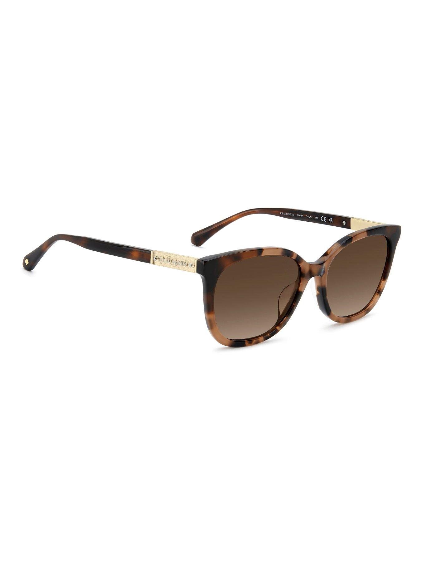 Image 2 of 5 of Kate Spade New York Square Sunglasses- Havana