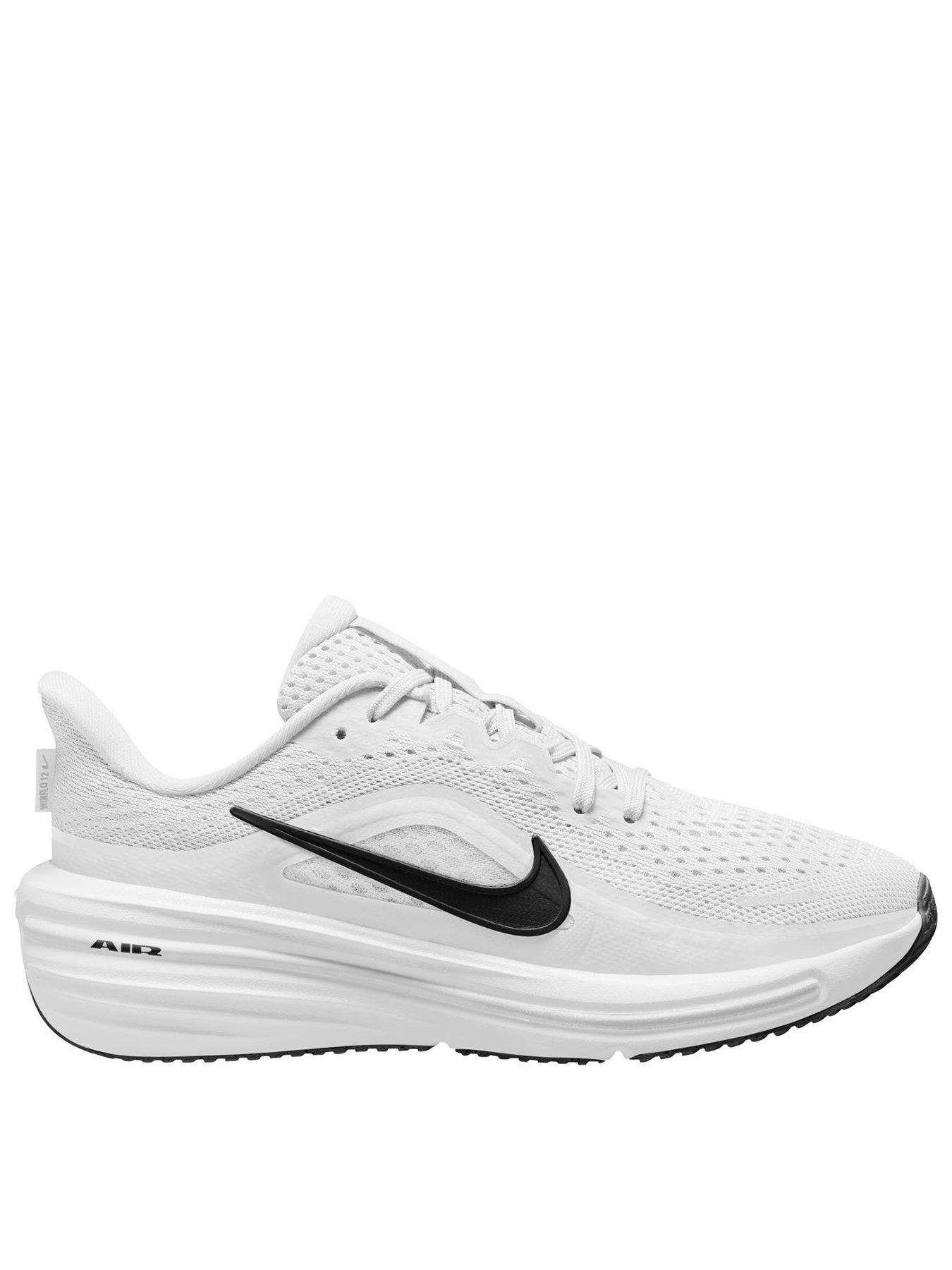 Nike Big Kids Running Winflo 12 Trainers - White in White/Black-Pure Platinum