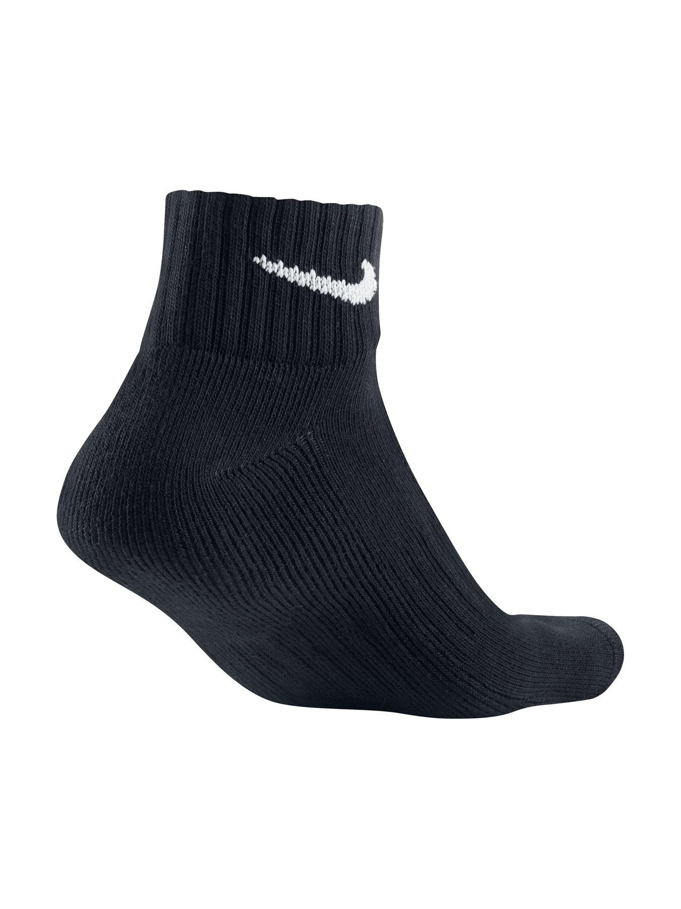 Image 5 of 6 of Nike Mens Training Cushioned Ankle Socks (3 Pack) - Black