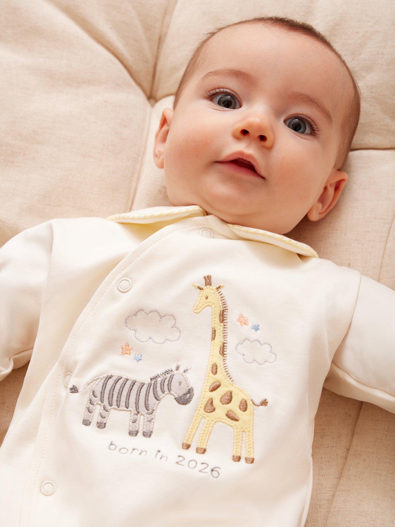 jojo-maman-bebe-baby-unisex-born-in-2026-safari-sleepsuit-cream