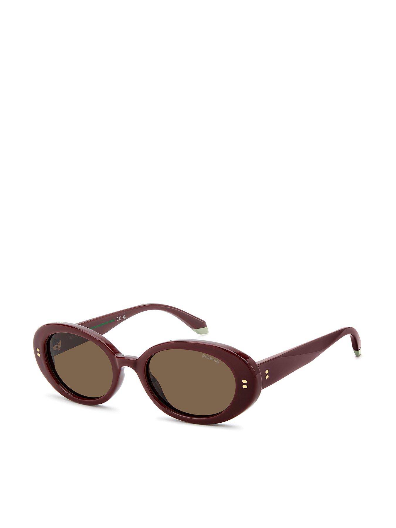 Image 1 of 6 of Polaroid PLD 6253/S/X Women's Oval Sunglasses - Red
