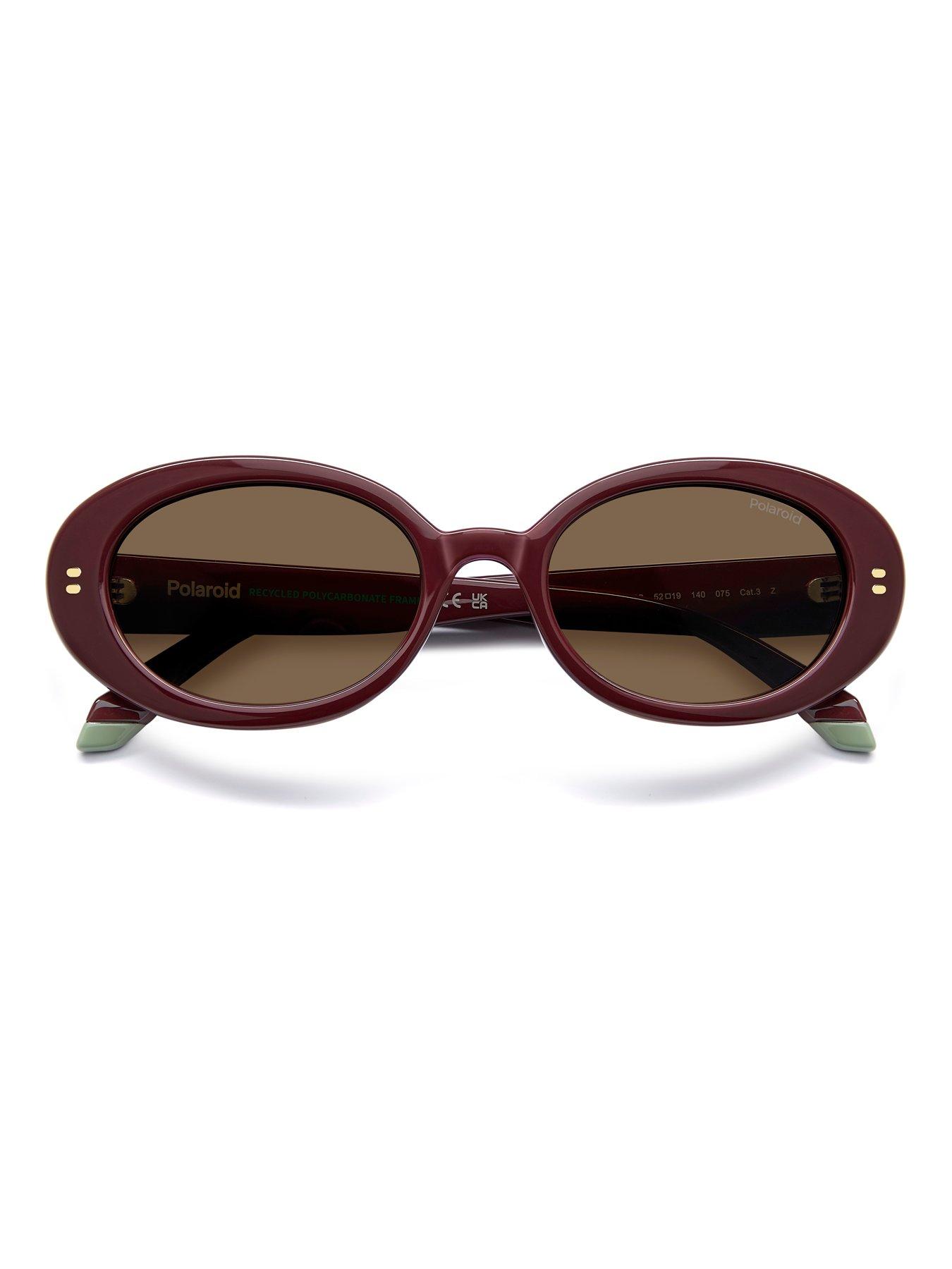Image 4 of 6 of Polaroid PLD 6253/S/X Women's Oval Sunglasses - Red