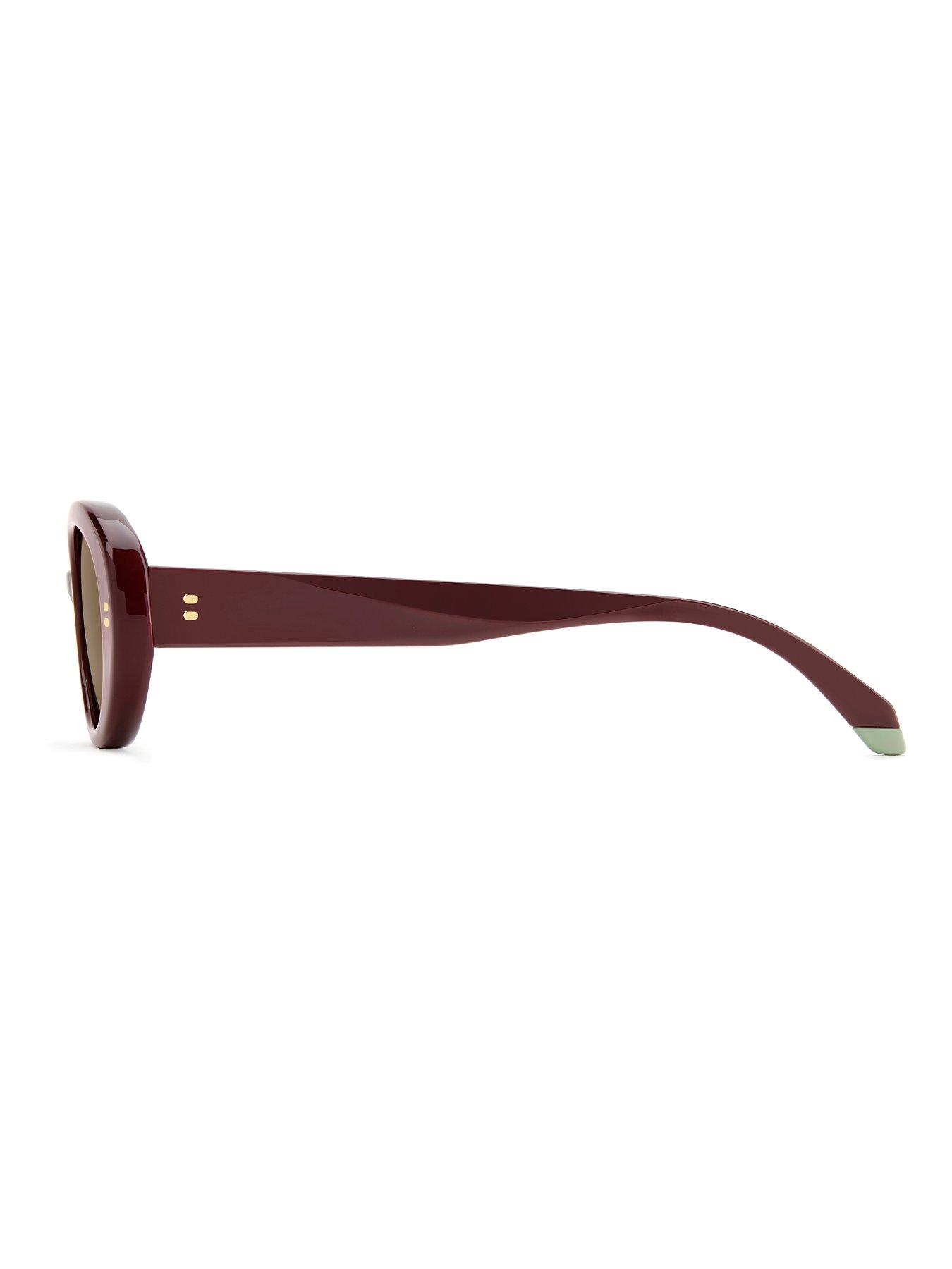 Image 6 of 6 of Polaroid PLD 6253/S/X Women's Oval Sunglasses - Red