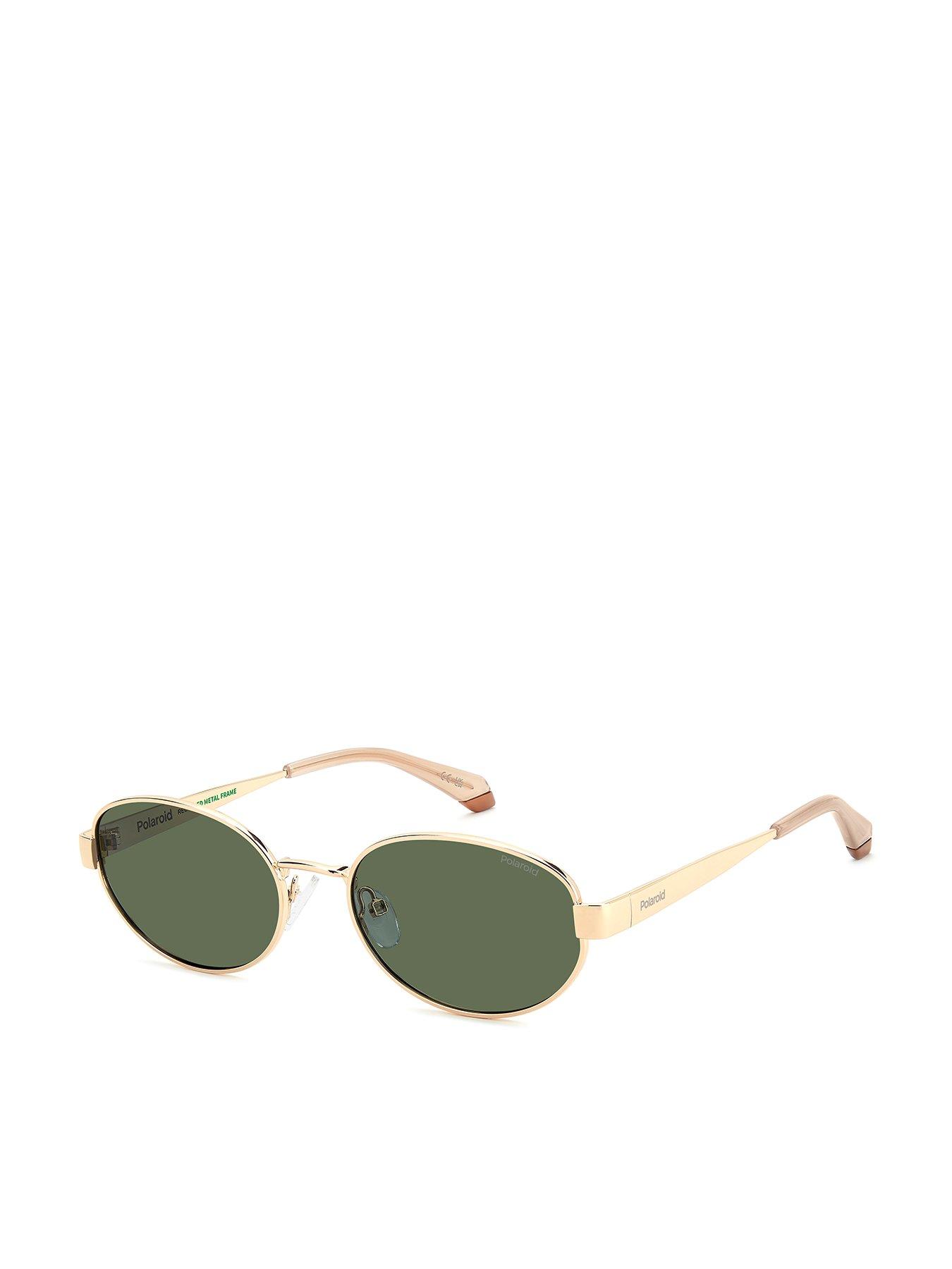 Image 1 of 5 of Polaroid Women's PLD Oval Shape Sunglasses - Gold