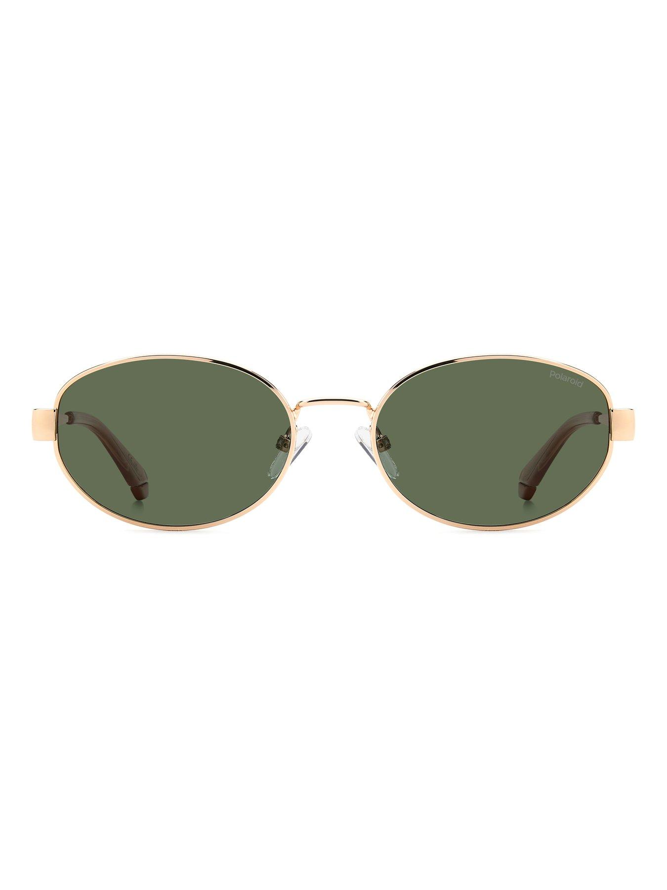 Image 3 of 5 of Polaroid Women's PLD Oval Shape Sunglasses - Gold