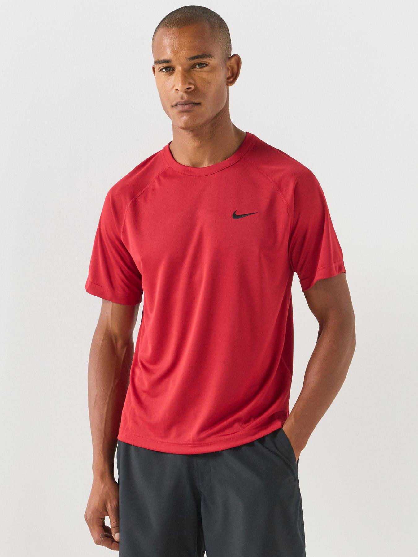 Nike Mens Dri-Fit Hyverse Flex Short Sleeve T-Shirt - Red