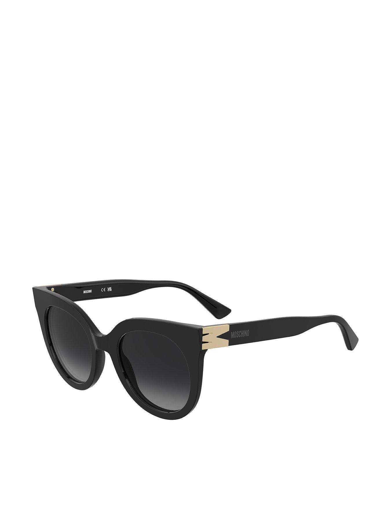 moschino-round-frame-sunglasses-with-m-trim--blackfront