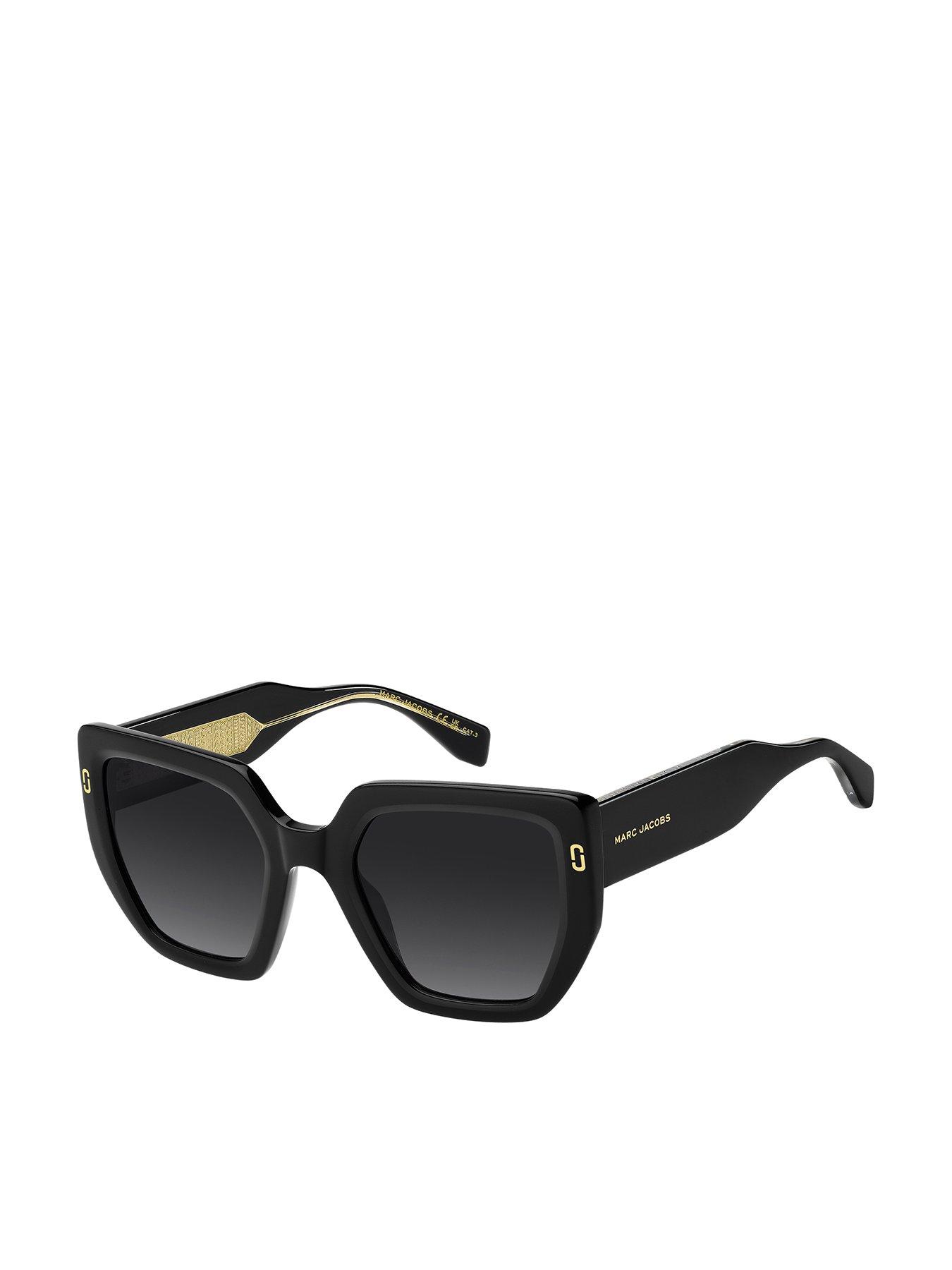 MARC JACOBS 1126/S Women's Bold Geometric Sunglasses - Black
