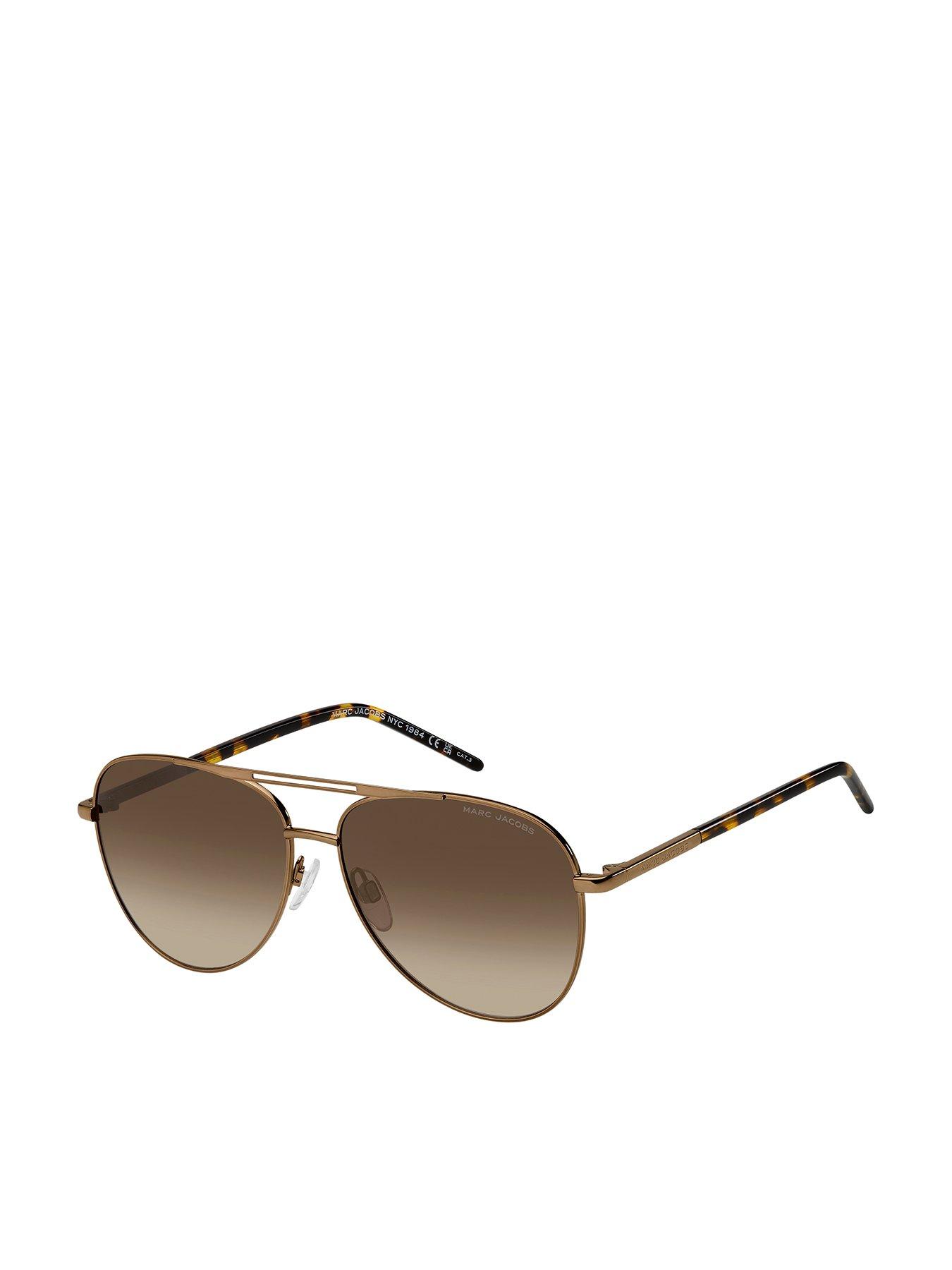 MARC JACOBS 865/S Women's Gradient Tint Aviator Sunglasses - Brown