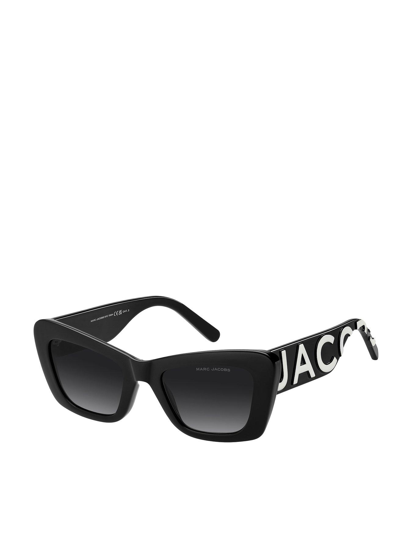 marc-jacobs-womens-thick-frame-branded-arm-sunglasses-black