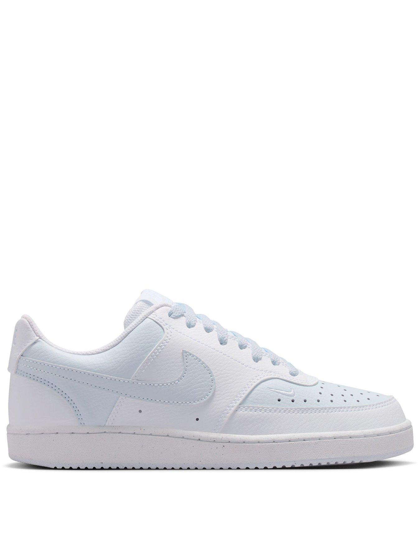 Image 1 of 8 of Nike Womens Court Vision Low Profile Trainers - White