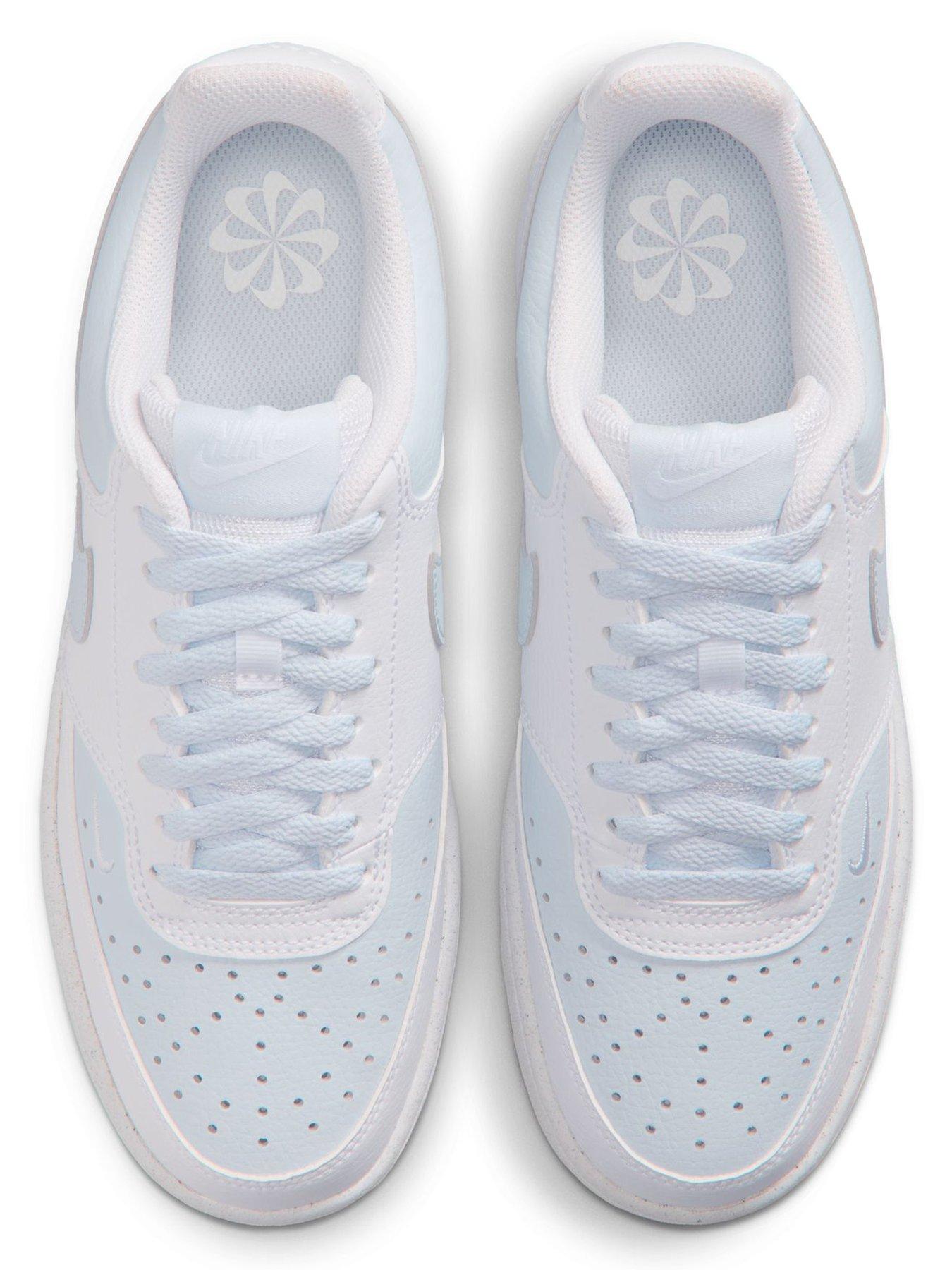 Image 4 of 8 of Nike Womens Court Vision Low Profile Trainers - White