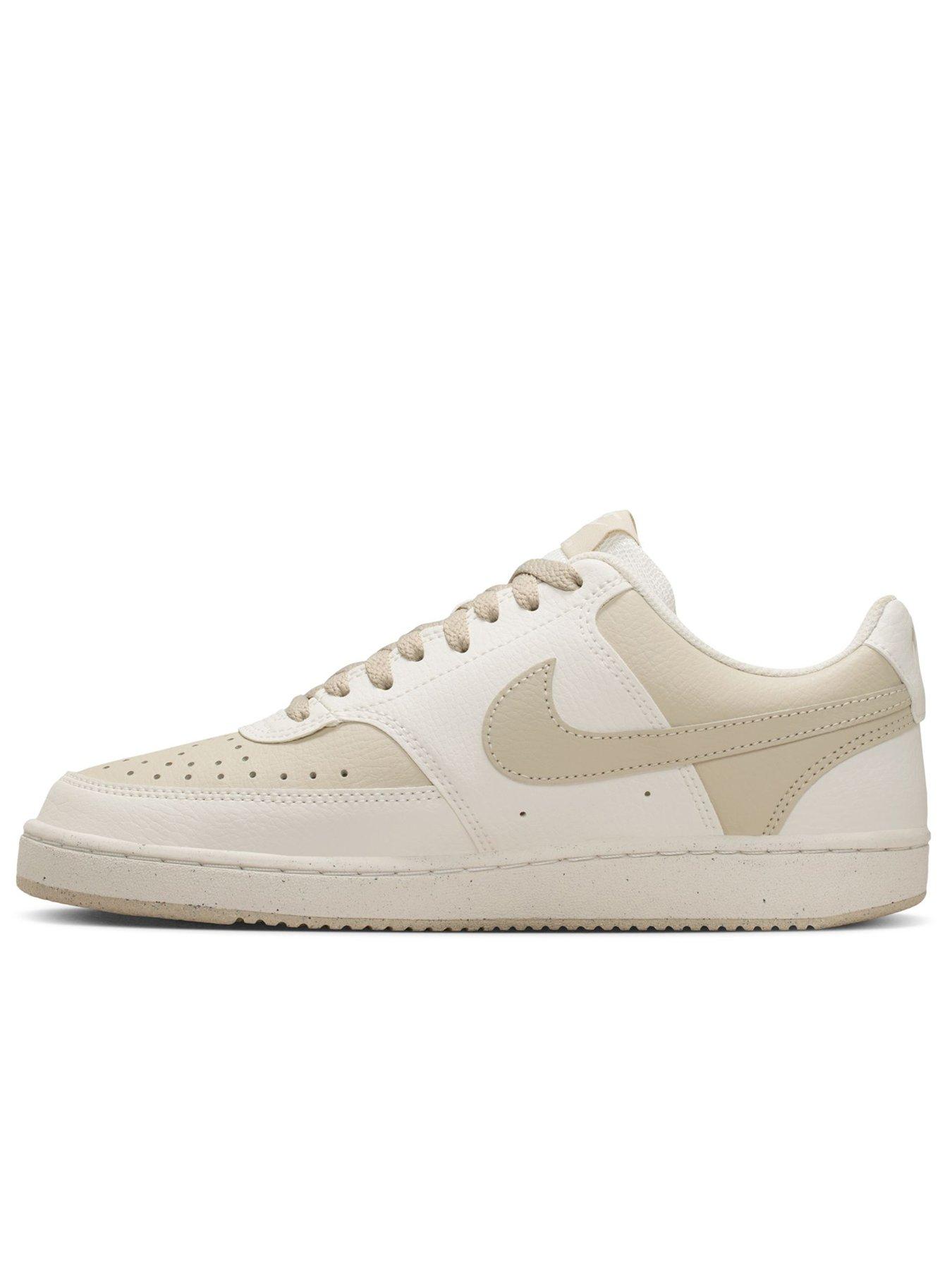 Image 7 of 8 of Nike Womens Court Vision Low Profile Trainers - Cream
