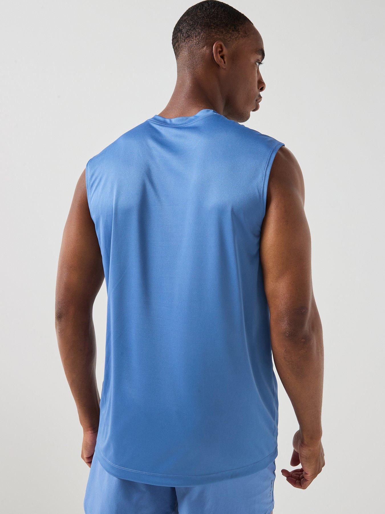 Image 2 of 7 of Nike Mens Training Dri-Fit Poly Vest - Blue