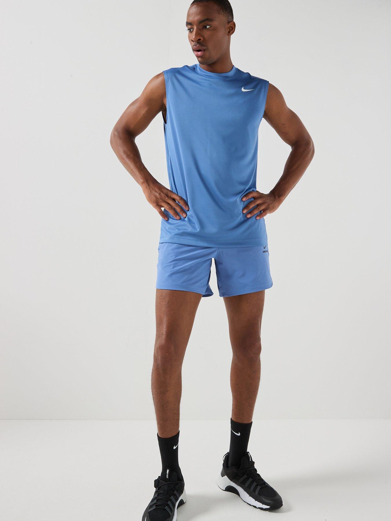 Image 3 of 7 of Nike Mens Training Dri-Fit Poly Vest - Blue