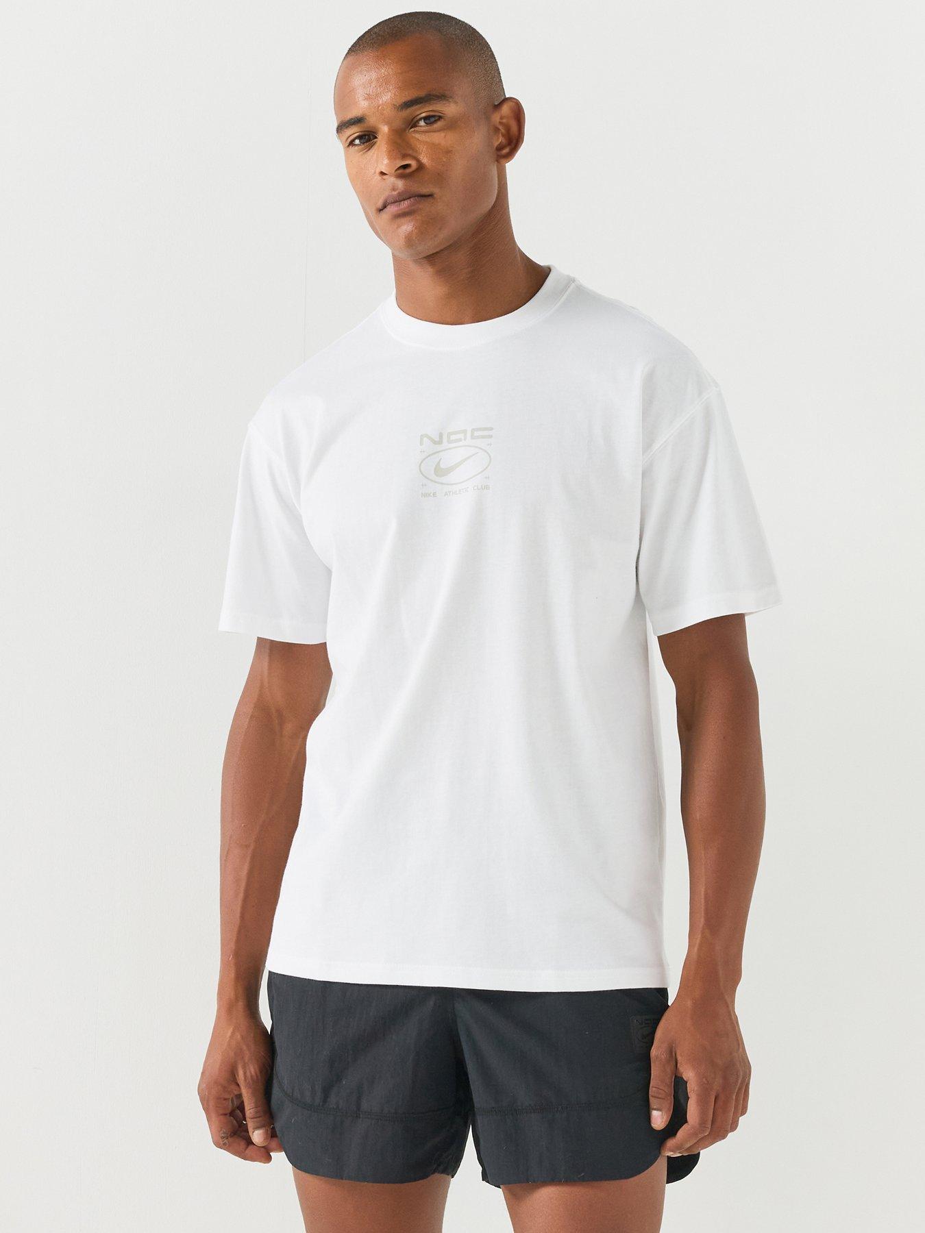 Nike Mens Training Peak Tonal Logo T-Shirt - White