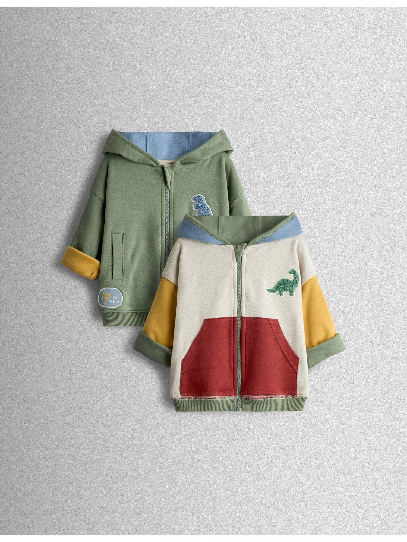 jojo-maman-bebe-toddler-boys-contemporary-boucle-dino-reversible-hoodie-khaki