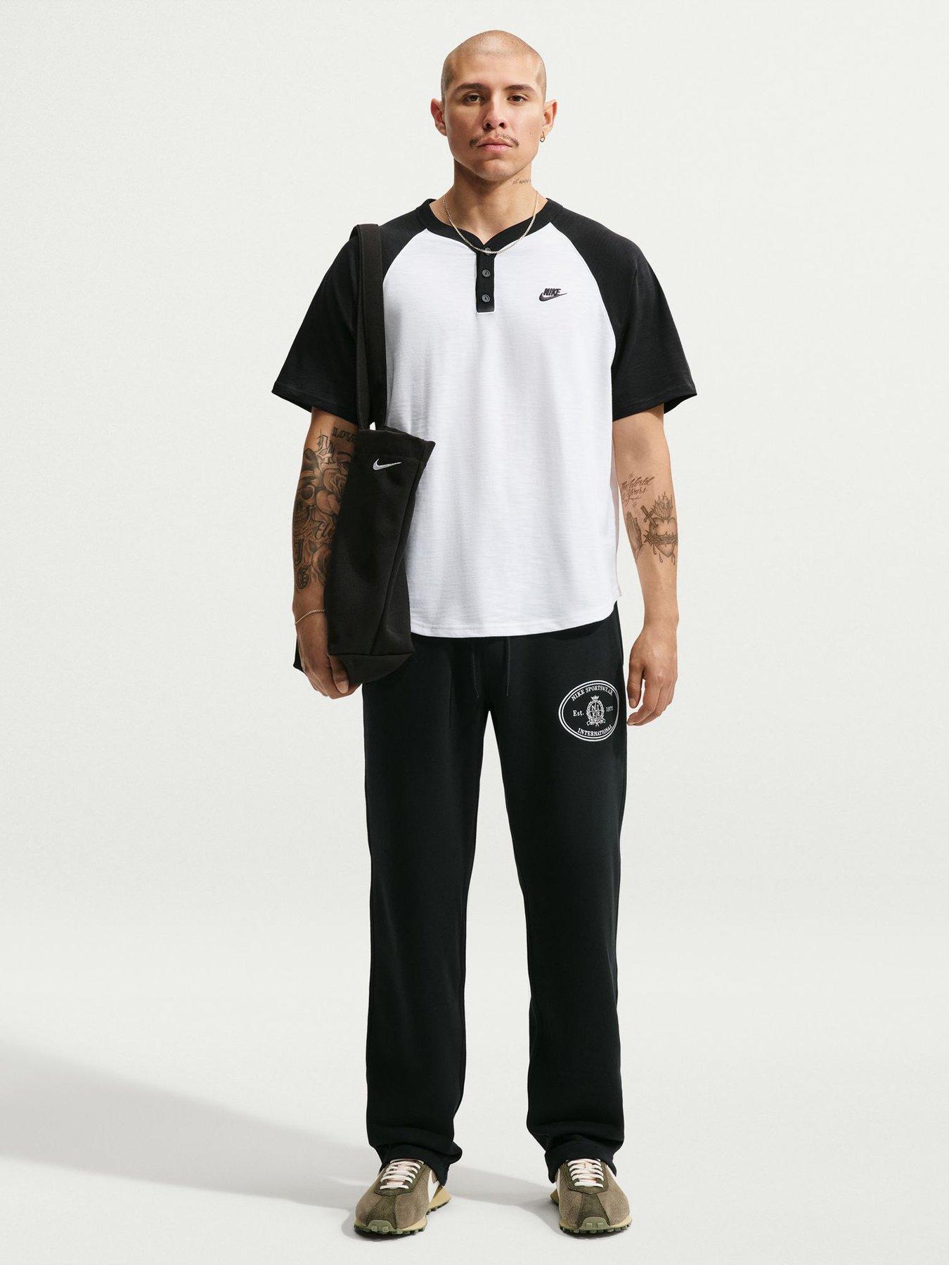 Nike Nike Mens Sportswear Club Open Hem Joggers - Black