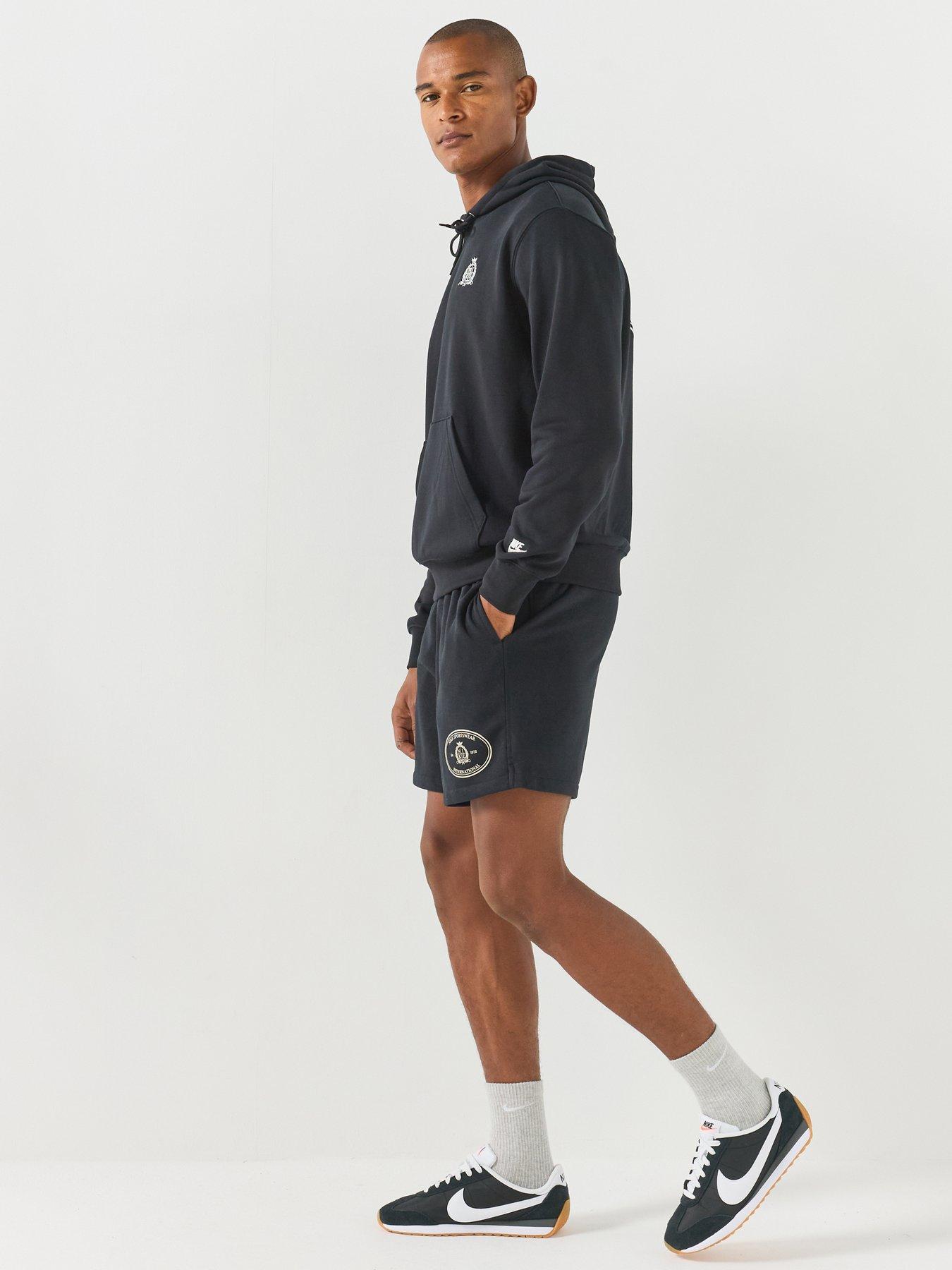 Image 4 of 7 of Nike Mens Sportswear Club Crest Logo Overhead Hoodie - Black